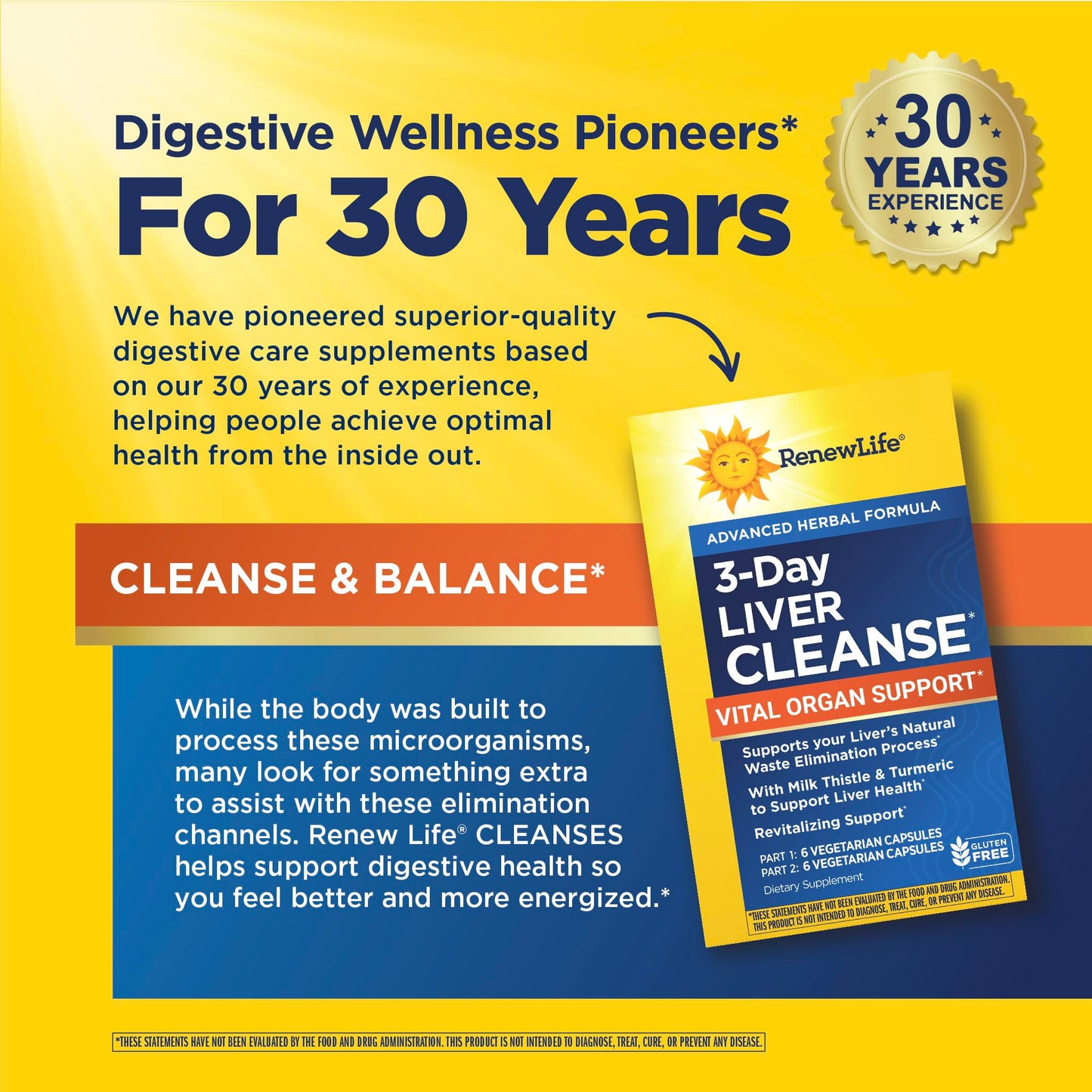 Renew Life Cleanse 3-Day Liver Cleanse Capsule, 1 Count