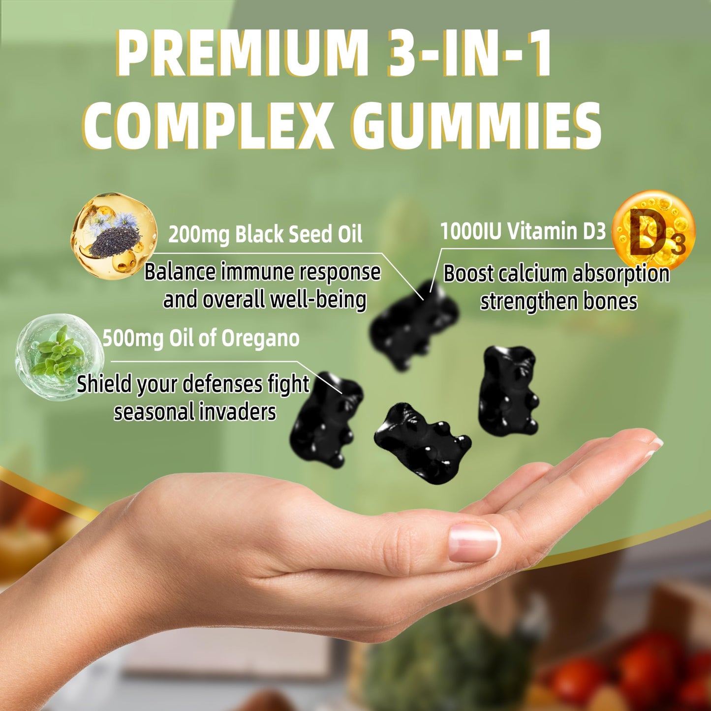 SUGAWITA Oregano Oil Gummies, 60 Count