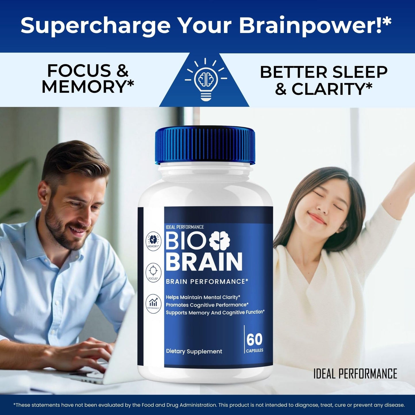 IDEAL PERFORMANCE Bio Brain, 60 Capsules
