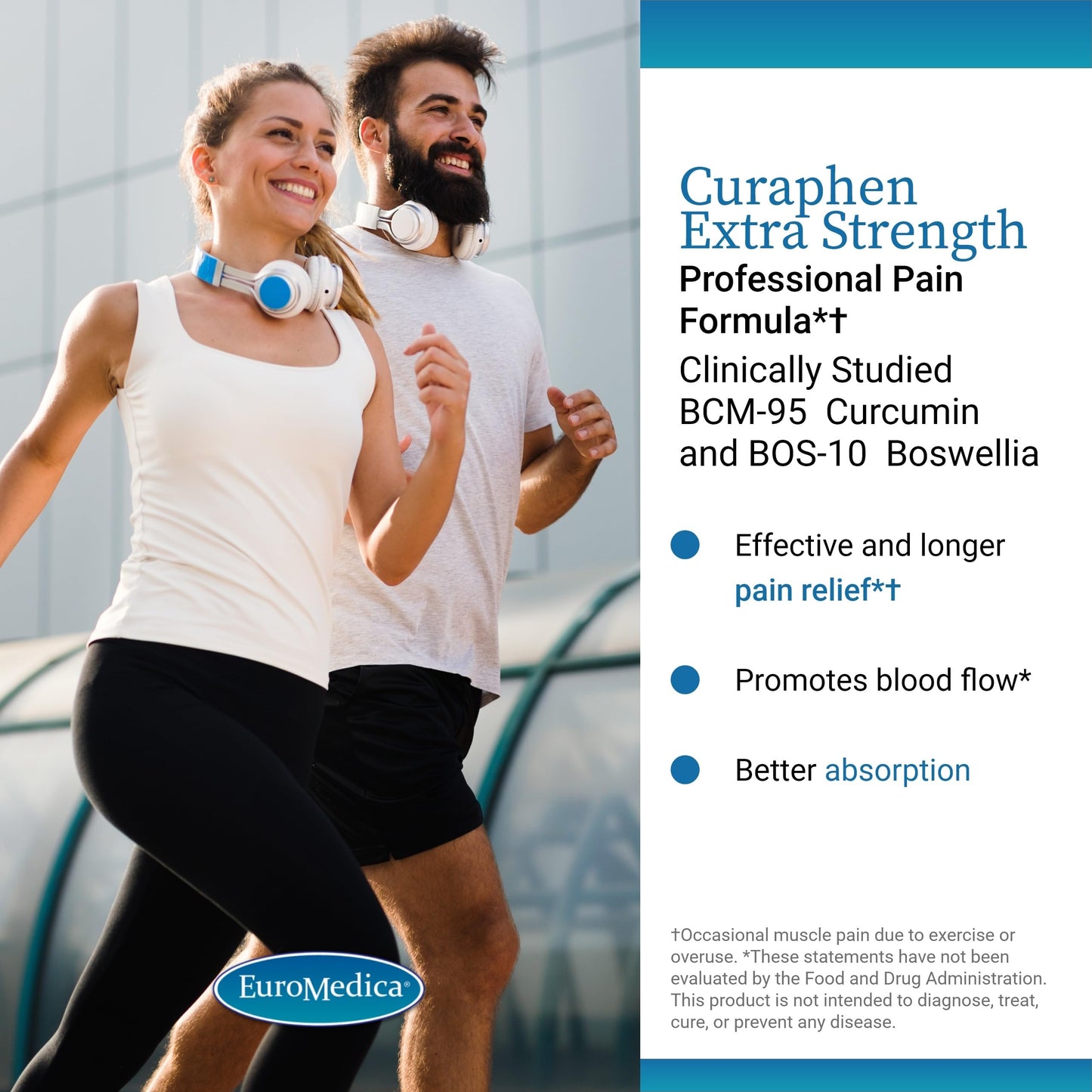 EuroMedica Curaphen Extra Strength Discomfort Support Tablet 120