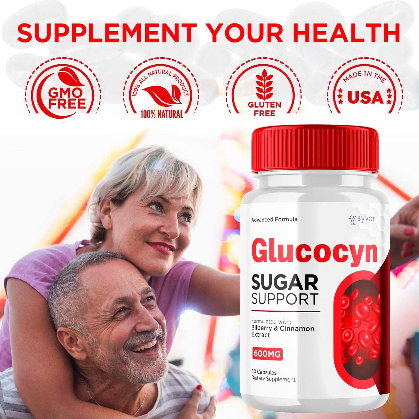 Syvor Glucocyn Capsule, 180 Capsules