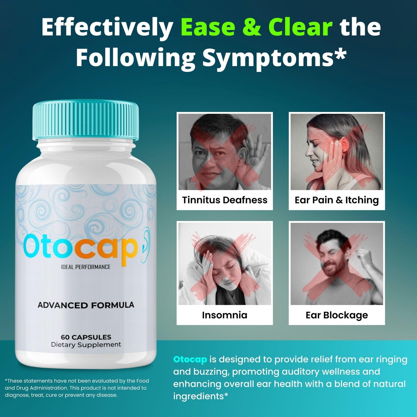 IDEAL PERFORMANCE Otocap Tinnitus Relief Capsule 60 Count