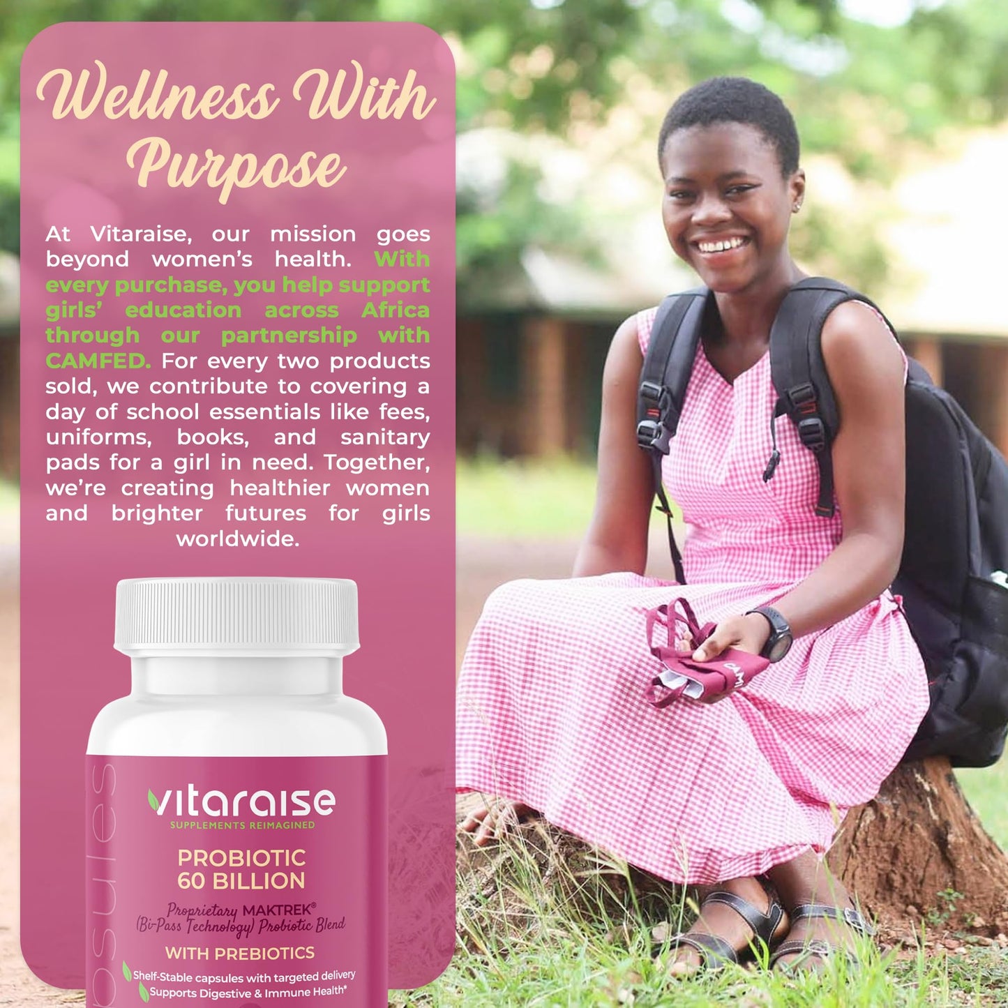 Vitaraise 60 Billion CFU Probiotic, 60 Capsules