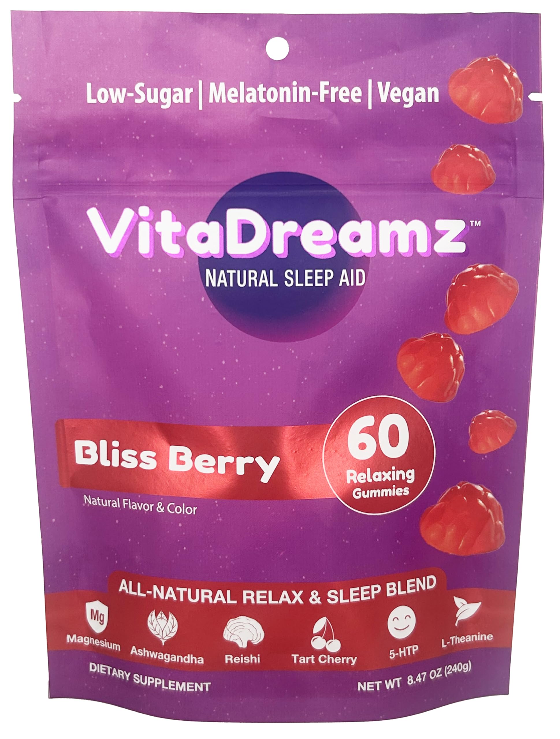 VitaDreamz Melatonin-Free Sleep Gummies Gummy 60 Count