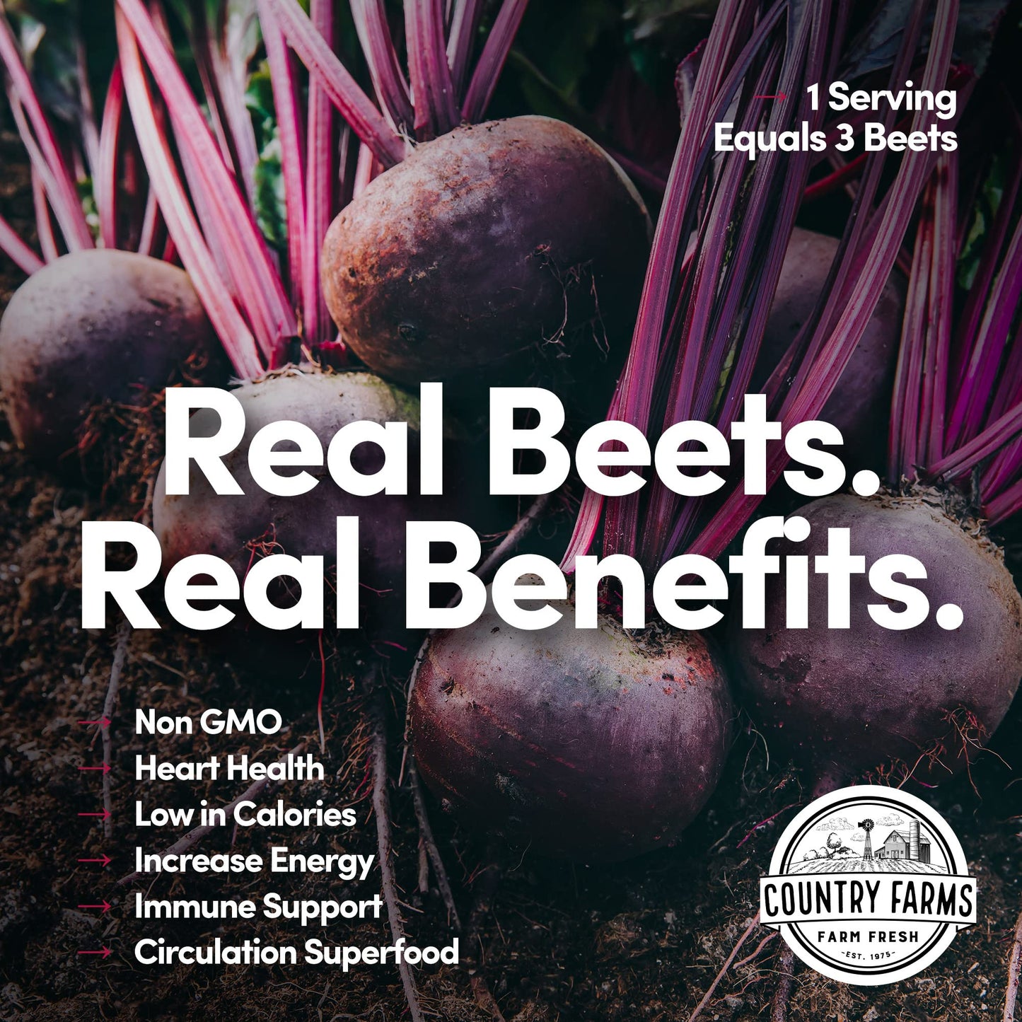 Country Farms Bountiful Beets Powder 21.2 Ounces