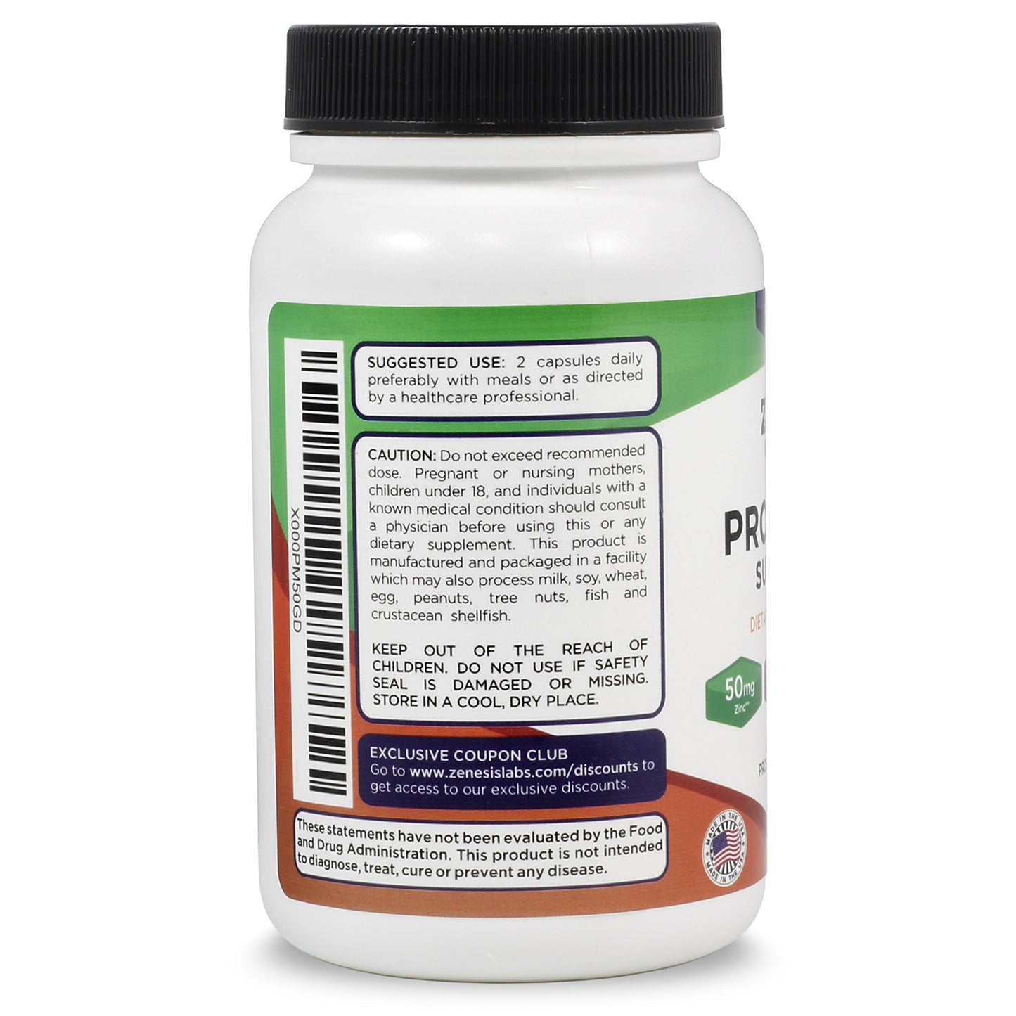 Zenesis Labs Prostate Health with Saw Palmetto Capsules, 90 Count