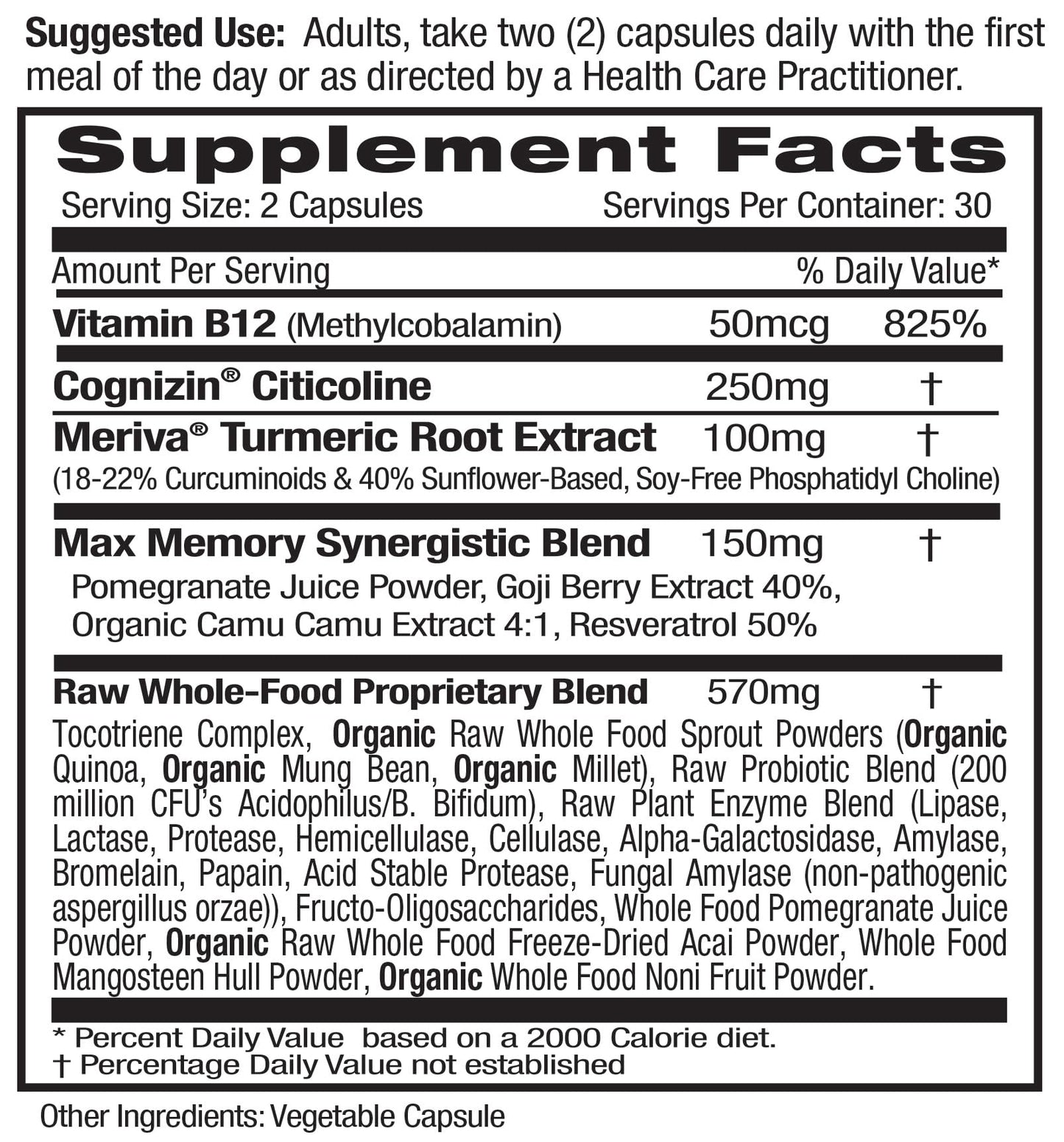 Emerald Labs Memory Health 60 Capsules