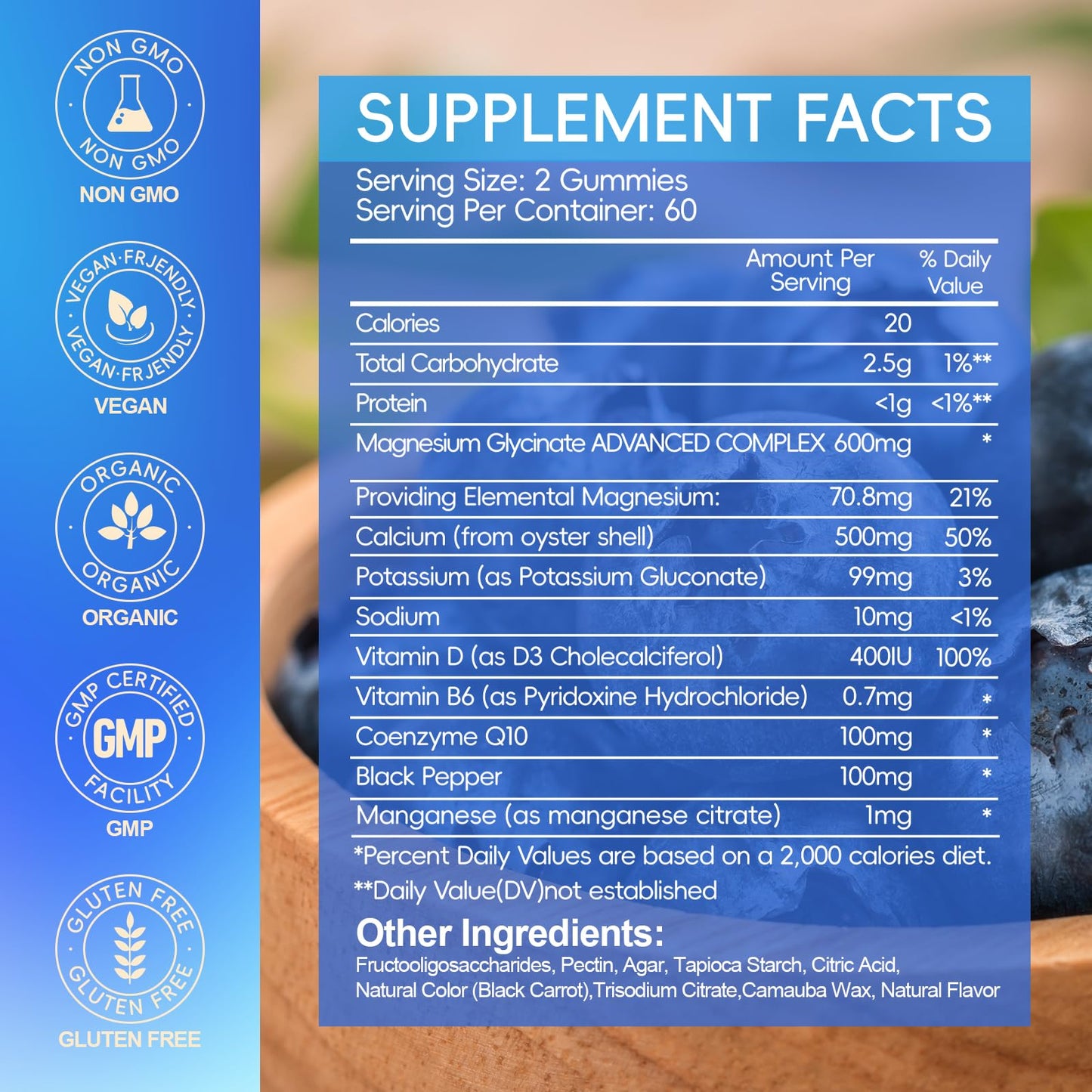 Cytona Magnesium Glycinate Gummies 600mg, 240 Gummies