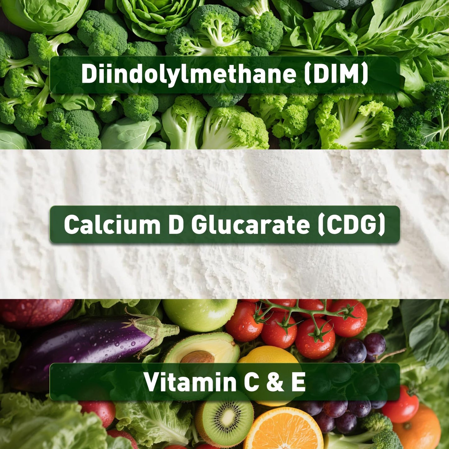 duwhot DIM Supplement with Calcium D-Glucarate Gummy 60 Count