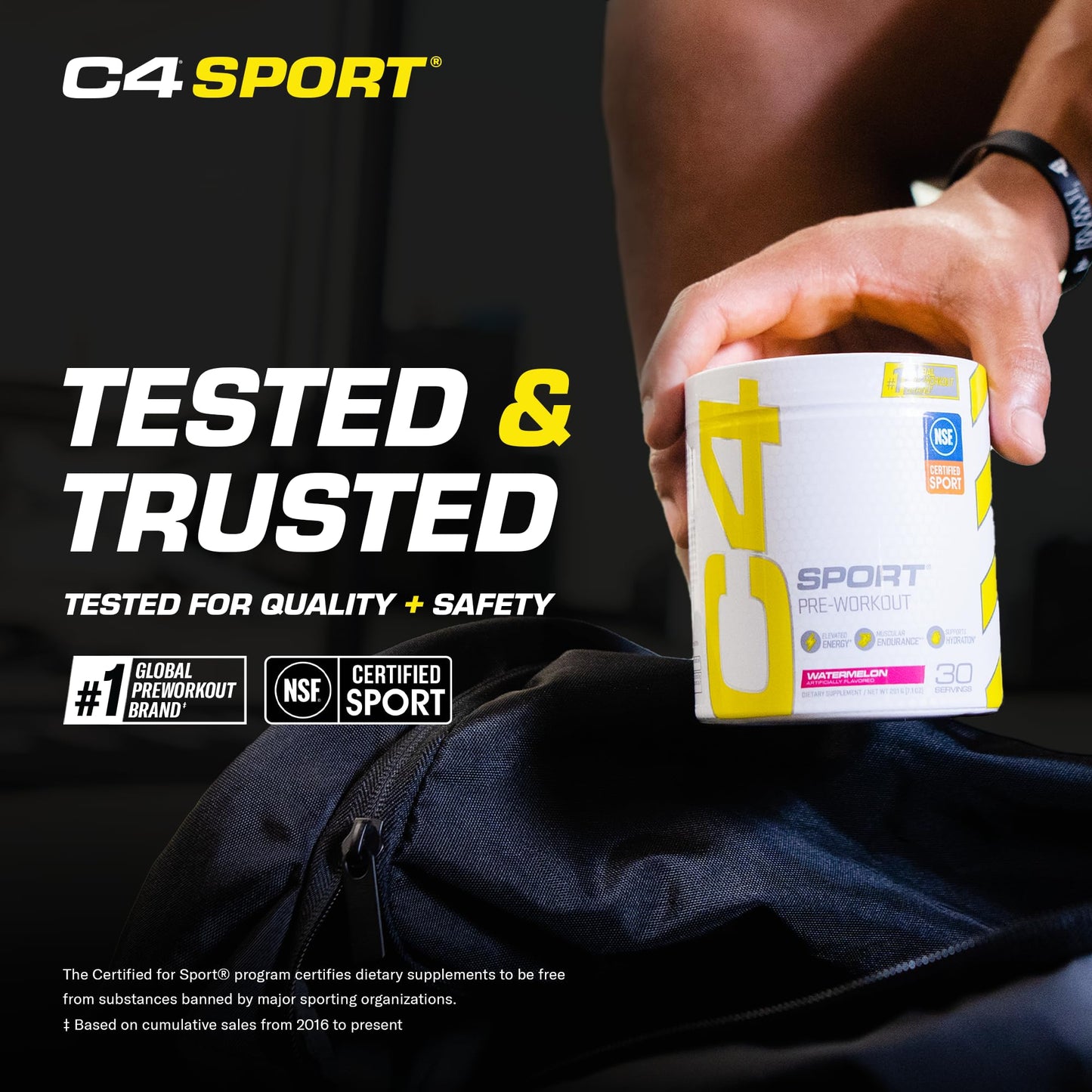 C4 Sport Pre Workout Powder Watermelon 7.1 oz