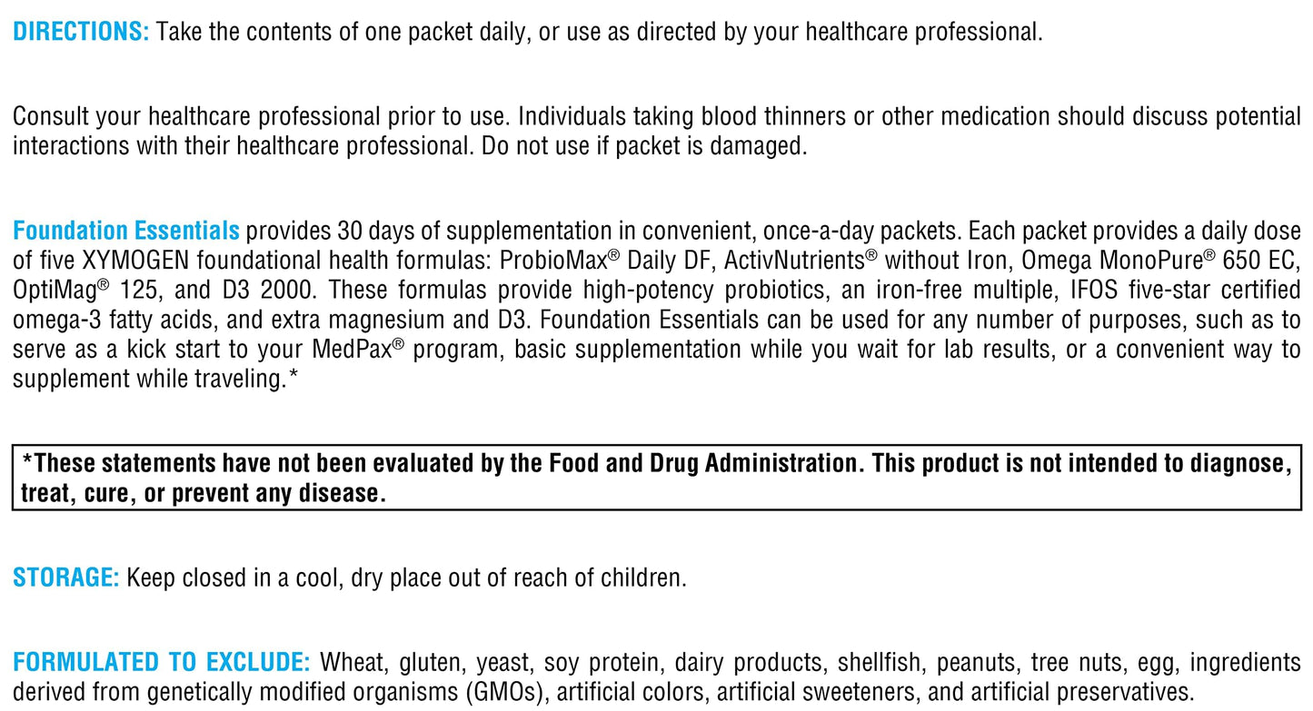 XYMOGEN Foundation Essentials Capsule, 30 Capsules