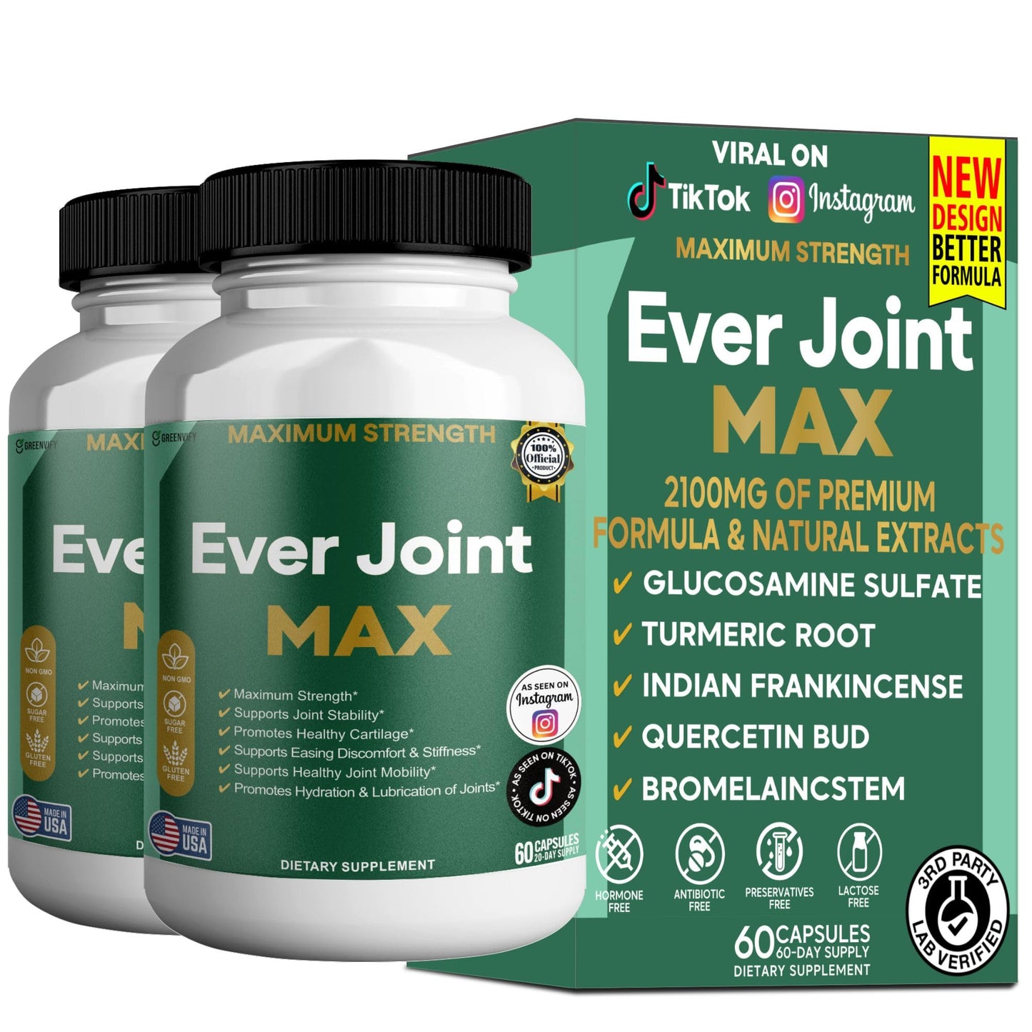 GREENVIFY Ever Joint MAX 60 Capsules