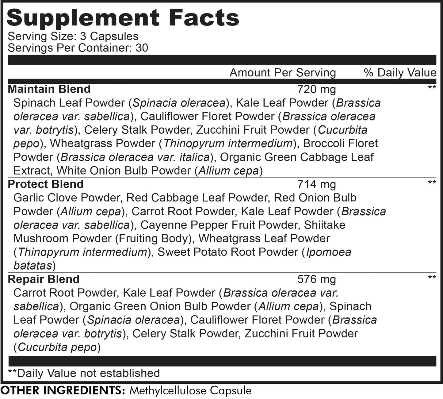 Codeage Instantfood Easy Veggies Capsules, 90 Count