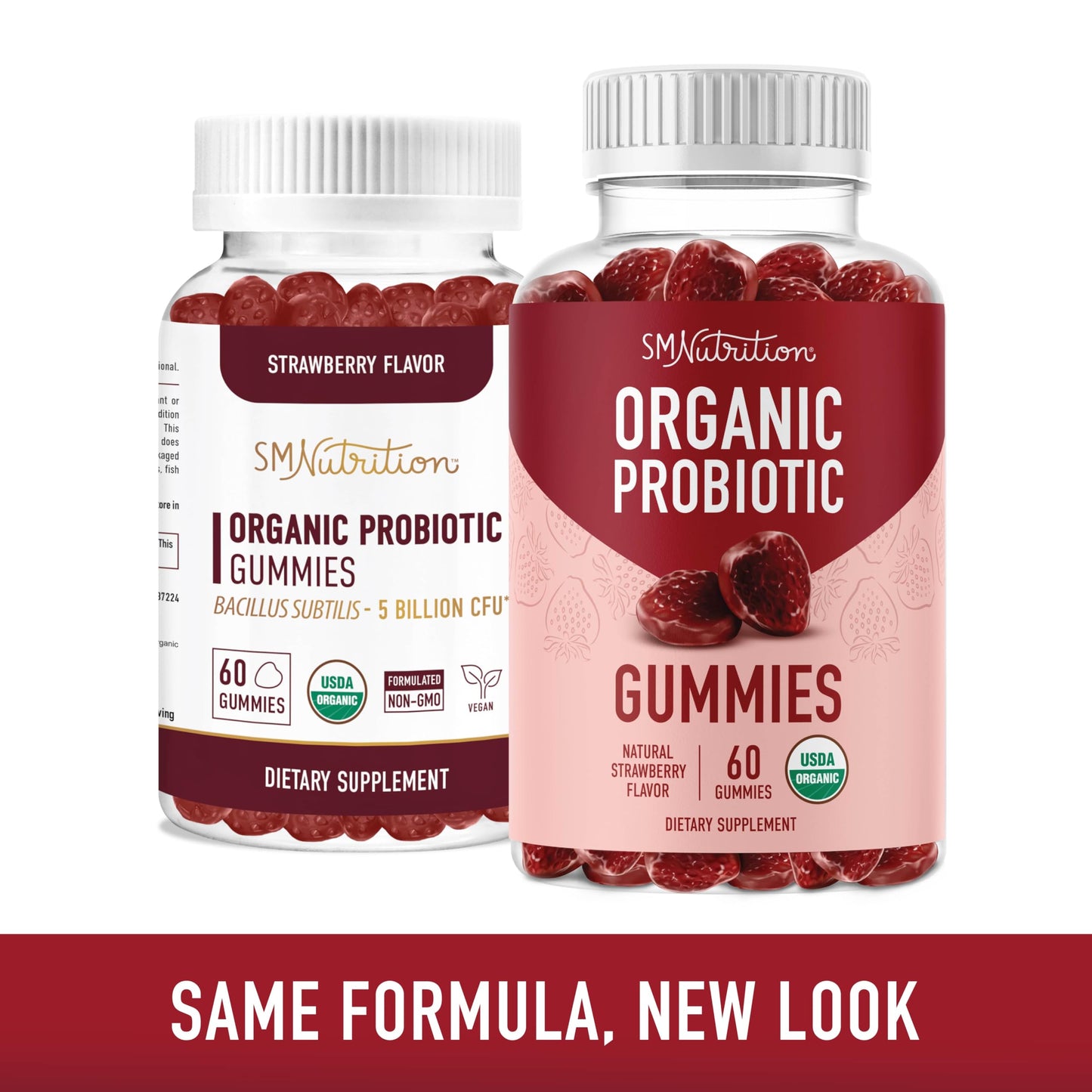 SMNutrition Organic Probiotics Gummies 60 Count