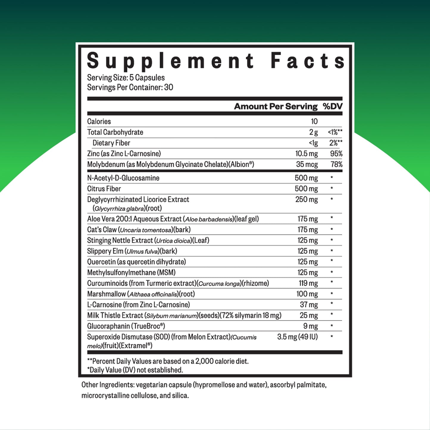Seeking Health Gut Nutrients, Digestive and Gastrointestinal Support, Glutamine-Free Supplement, Vegan and Vegetarian, 150 Capsules