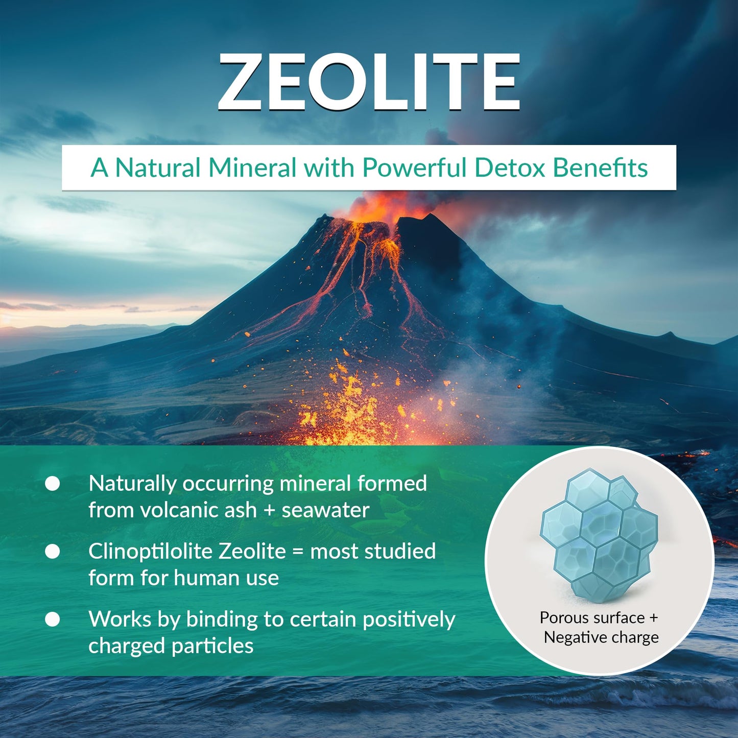 Organic Excellence Zeolite Clinoptilolite Powder 18