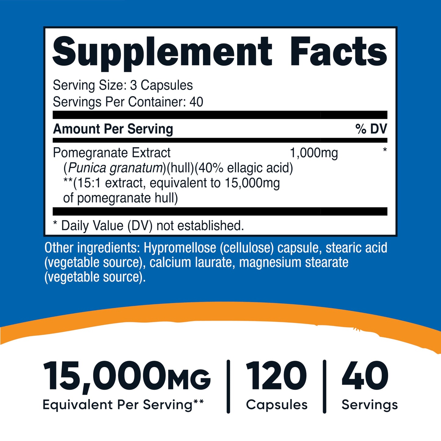 Nutricost Pomegranate Extract Capsules 120 Count