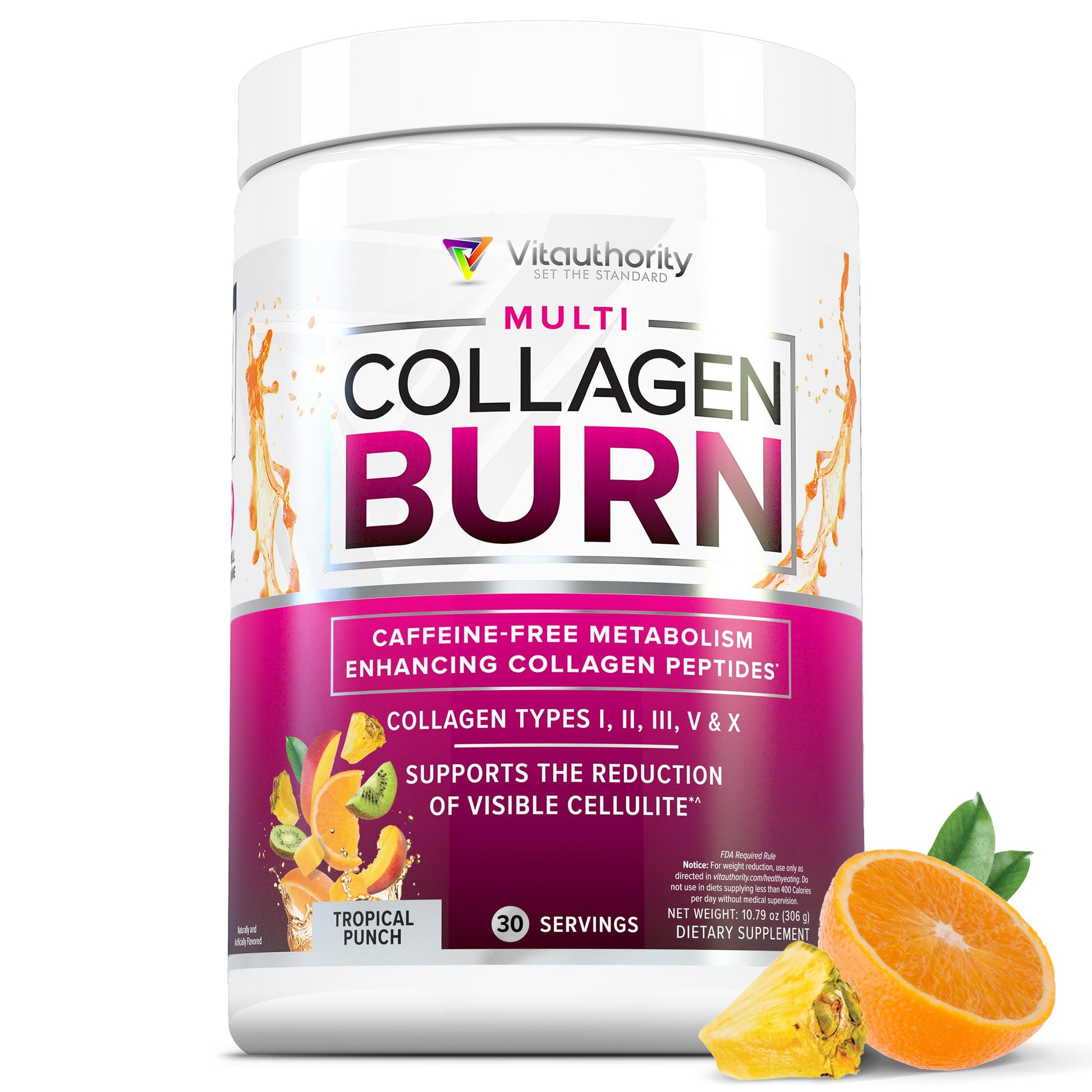 Vitauthority Hydrolyzed Collagen Peptides Powder, 11.6 Ounce, 30 Servings