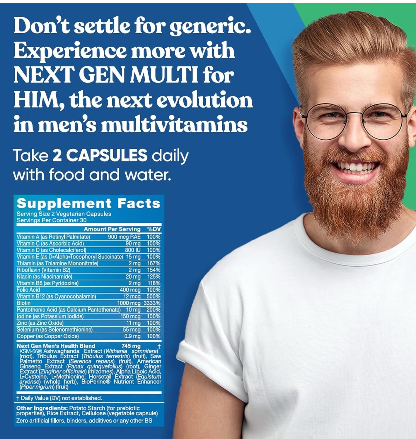 Eu Natural Multivitamin for Men 60 Capsules