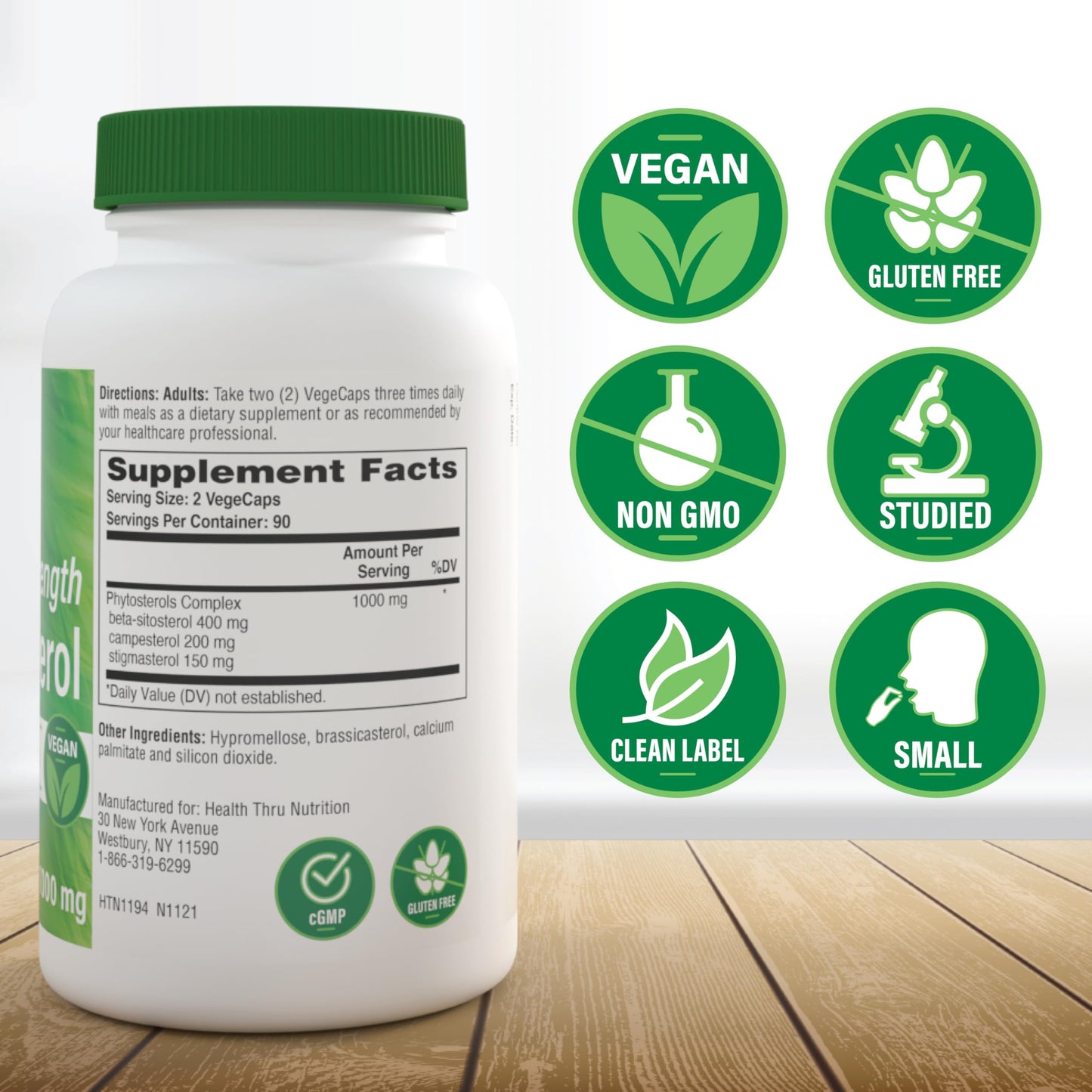 Health Thru Nutrition Ultra Strength Beta Sitosterol Capsule 180 Count