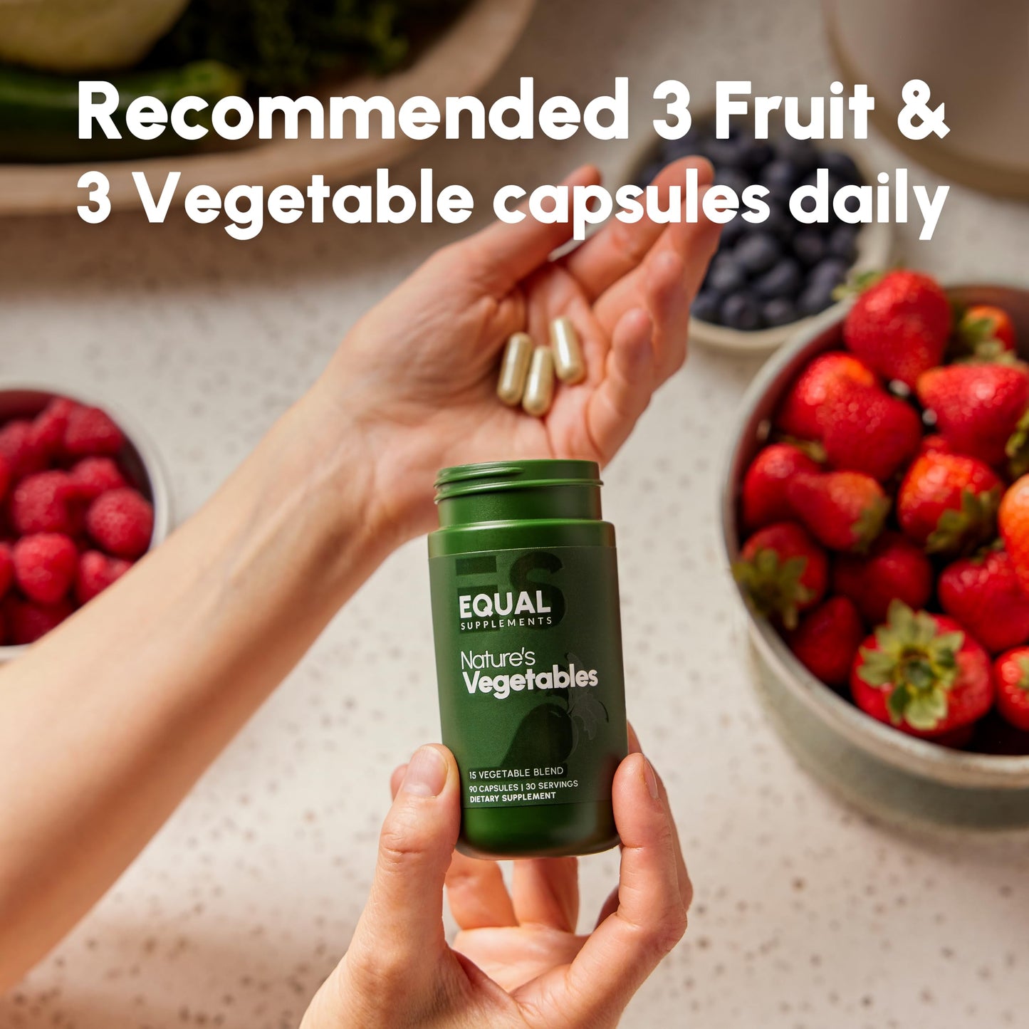 Equal Supplements Fruits and Vegetables Capsules, 360 Capsules