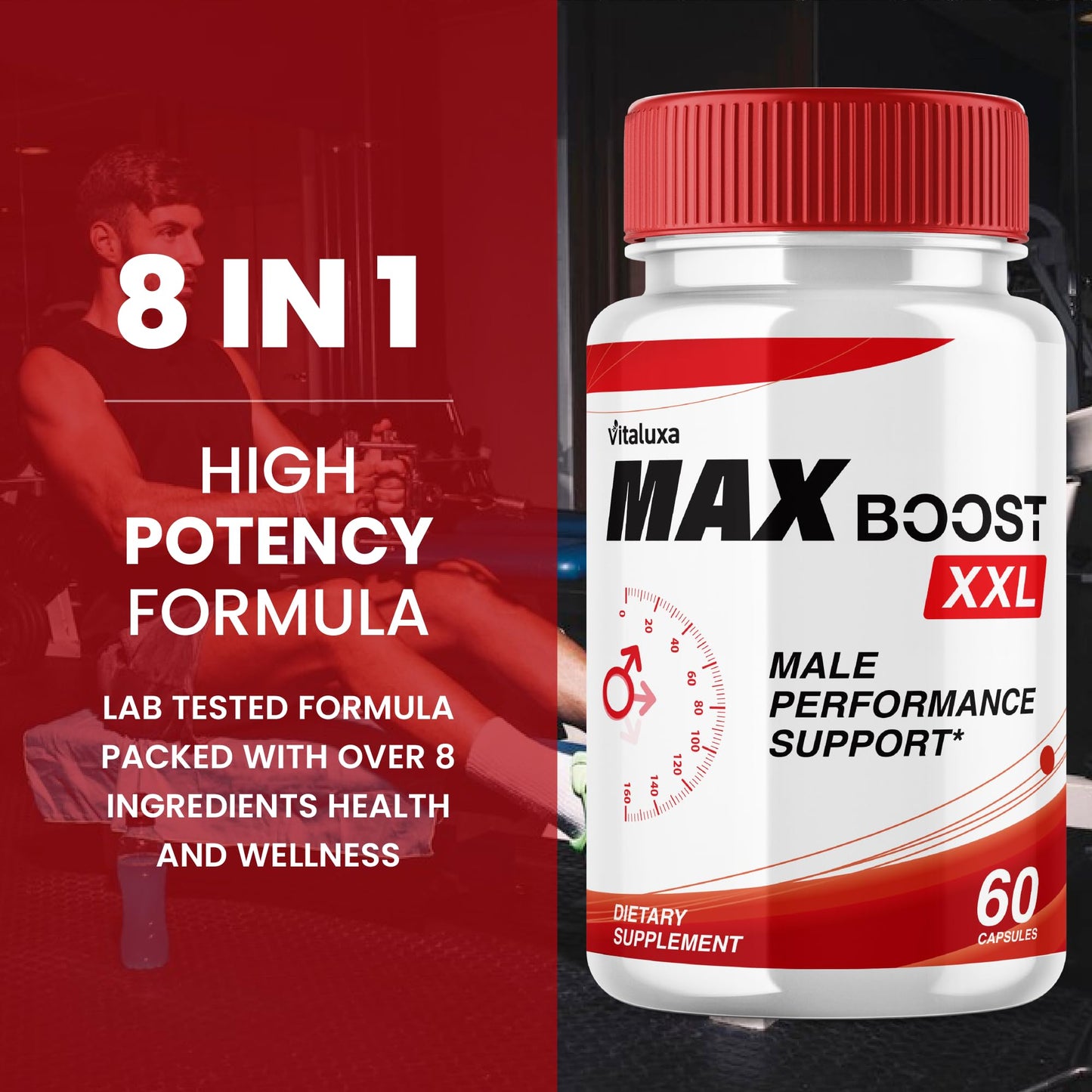 Vitaluxa Max Boost XXL Capsules 120 Count