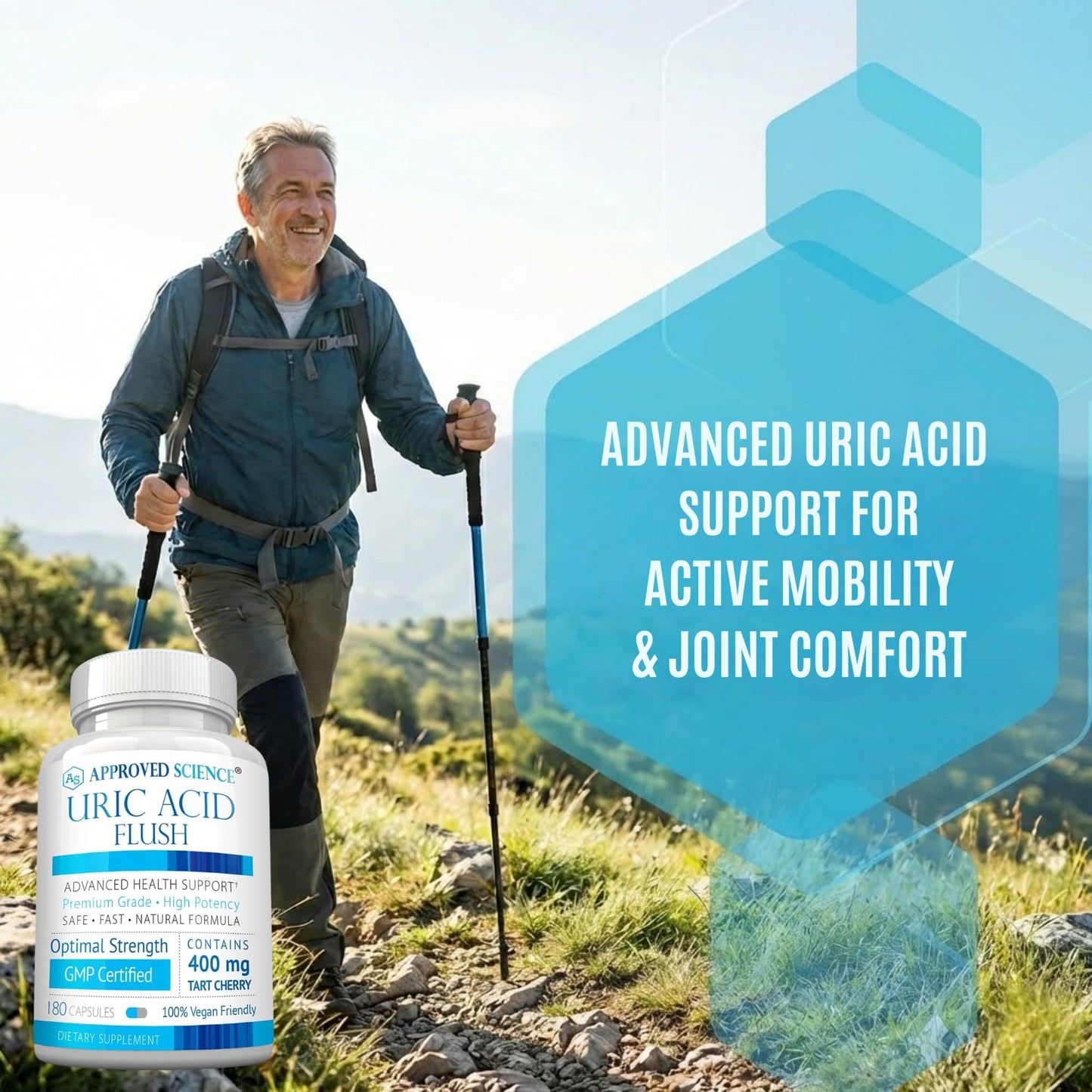 Approved Science Uric Acid Flush Supplement Capsule 360 Capsules