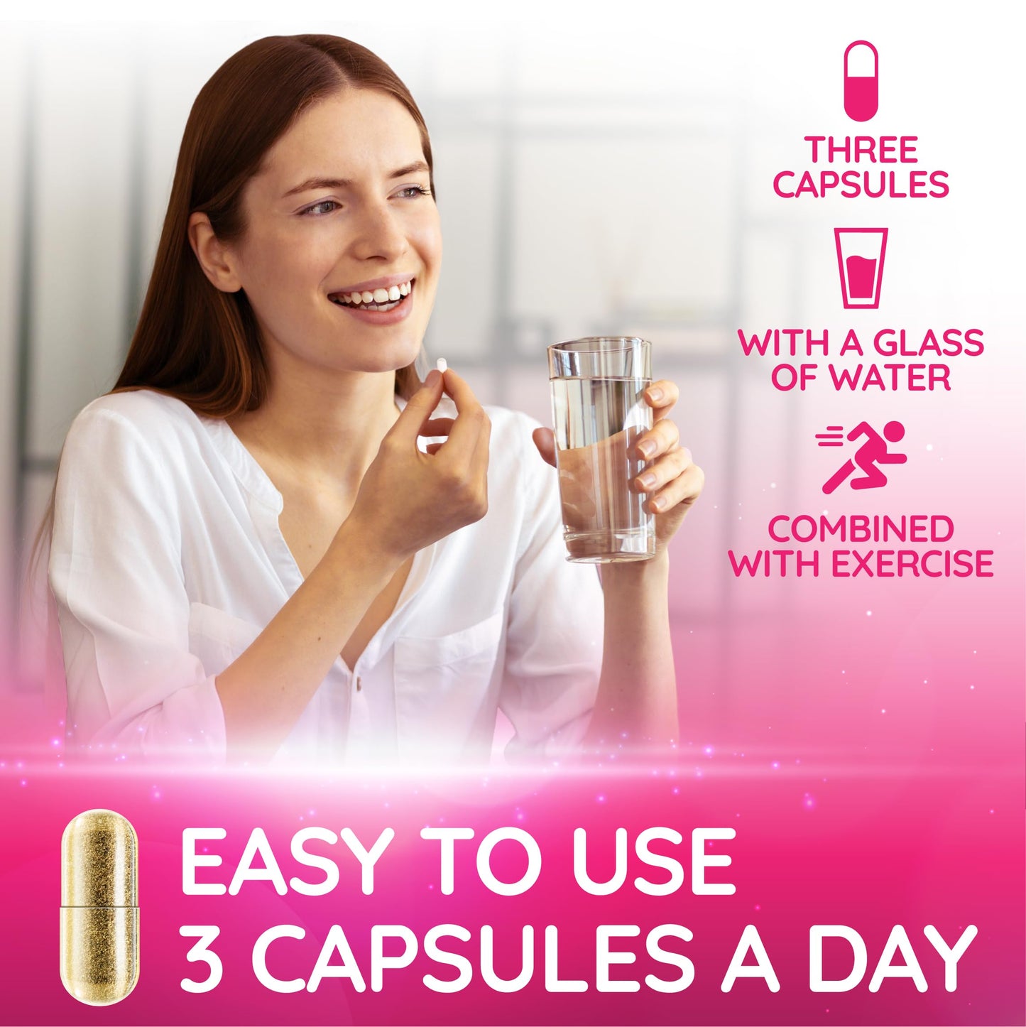 Organic Cadane Myo Inositol & Green Tea Capsules with Garcinia Cambogia, Berberine, Turmeric, Ginger, and Black Pepper, Vegan, Non-GMO, 90 Capsules