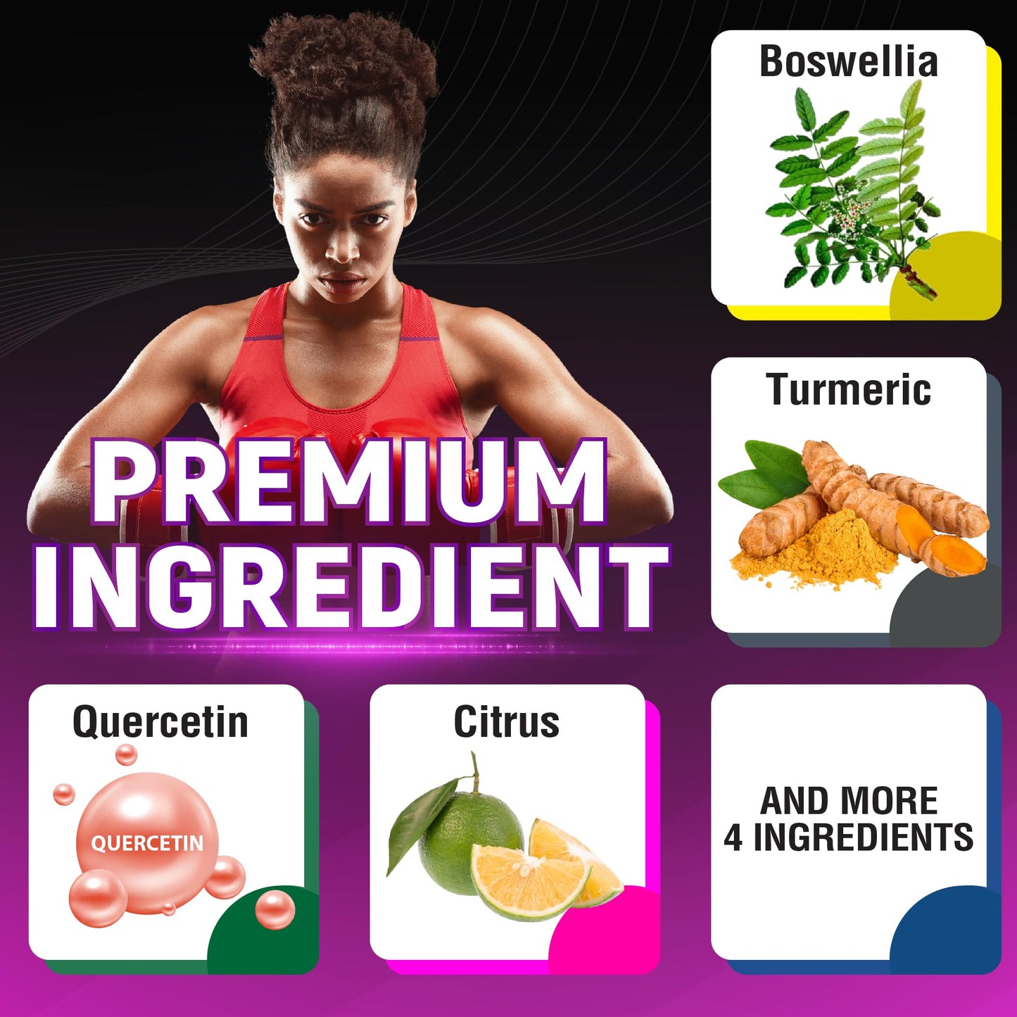 CIVIMUNA Boswellia Capsules with Turmeric and Quercetin, 90 Capsules