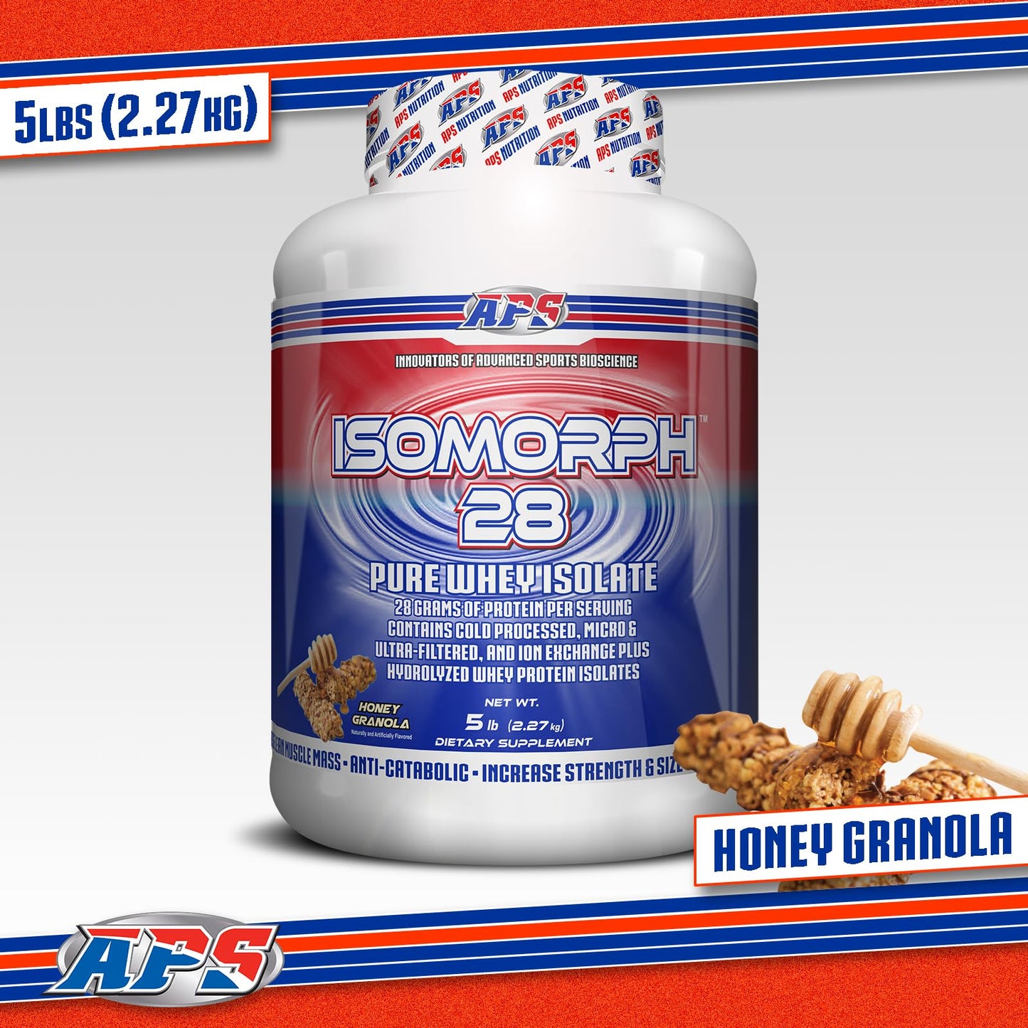 APS Nutrition Isomorph 28 Protein Powder, Pure Whey Isolate, 80 Servings