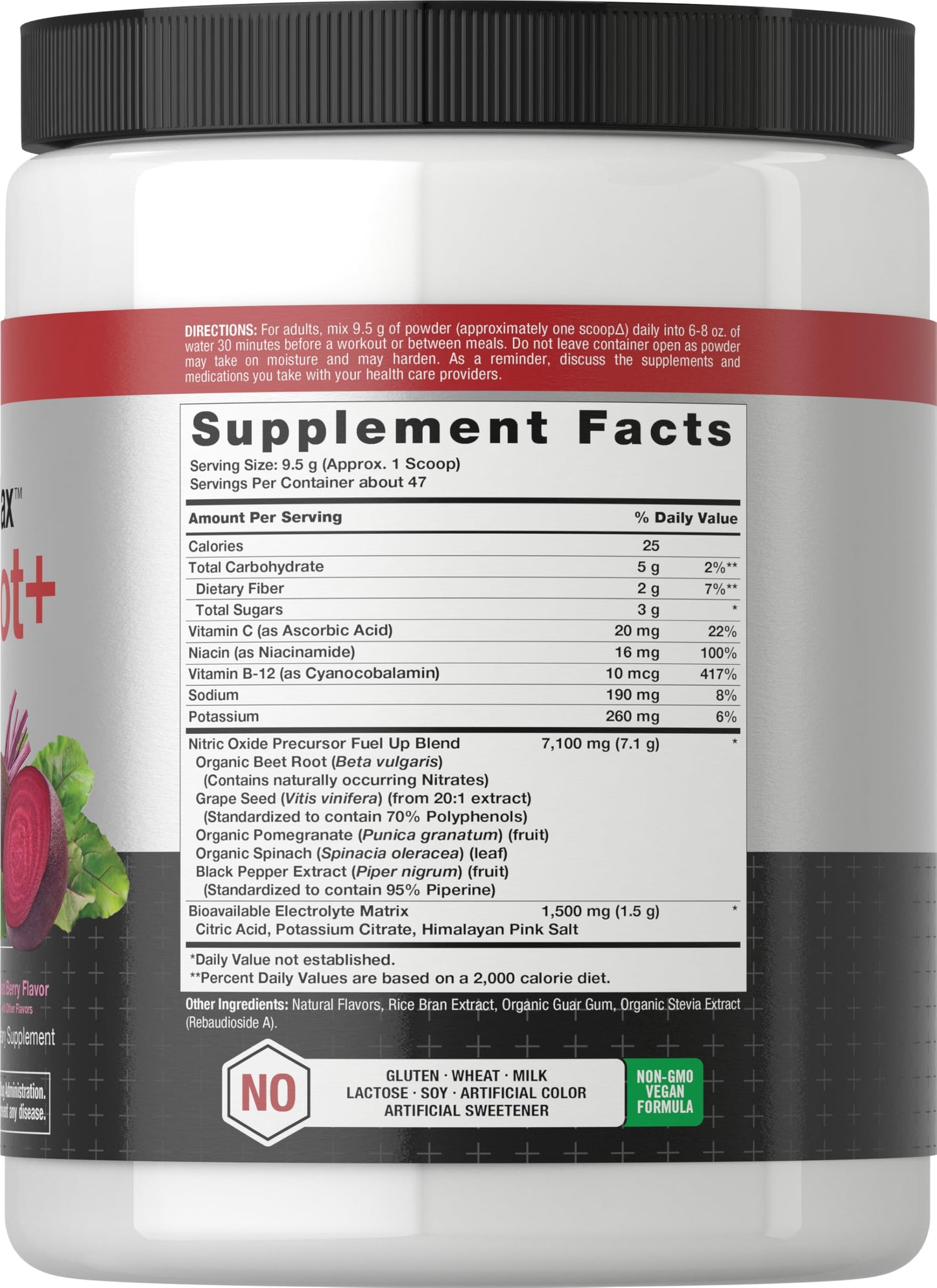 Horbäach Nitric Oxide Powder, 16 oz