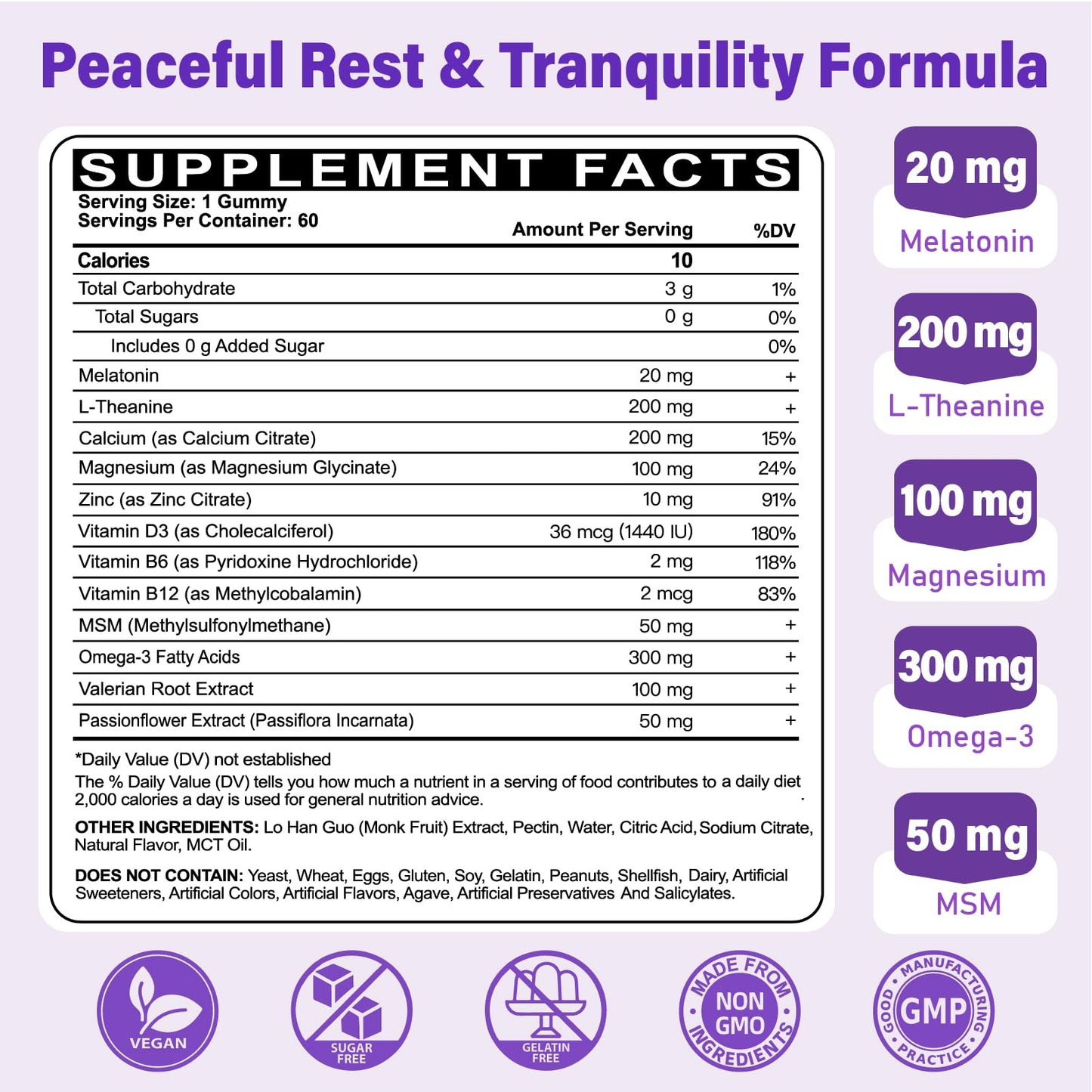 Tcemundry Melatonin Gummies 20mg for Adults: Maximum Strength, 120 Gummies