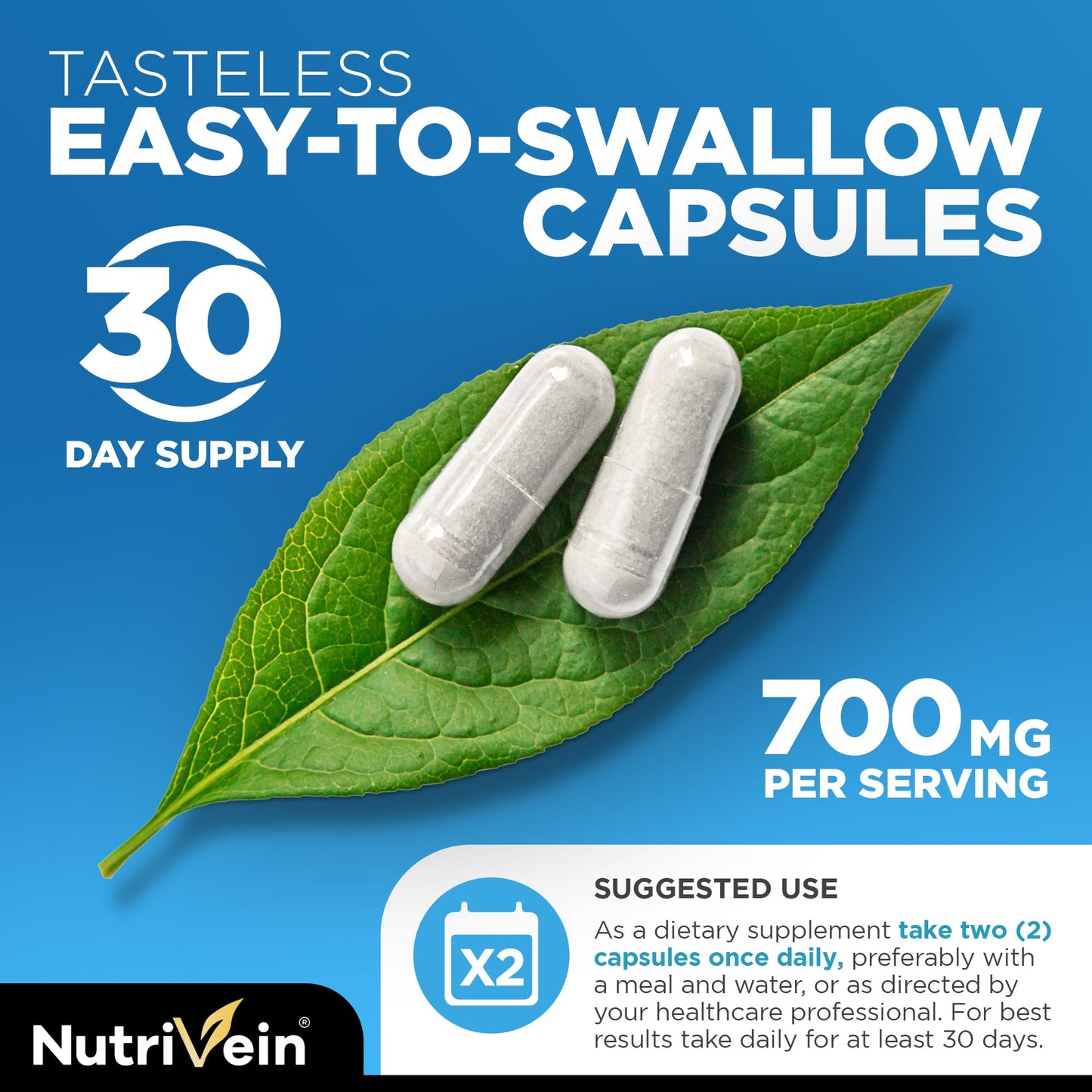 Nutrivein Premium Liposomal Vitamin C 1650mg & Liposomal Glutathione Capsule Bundle, 240 Capsules
