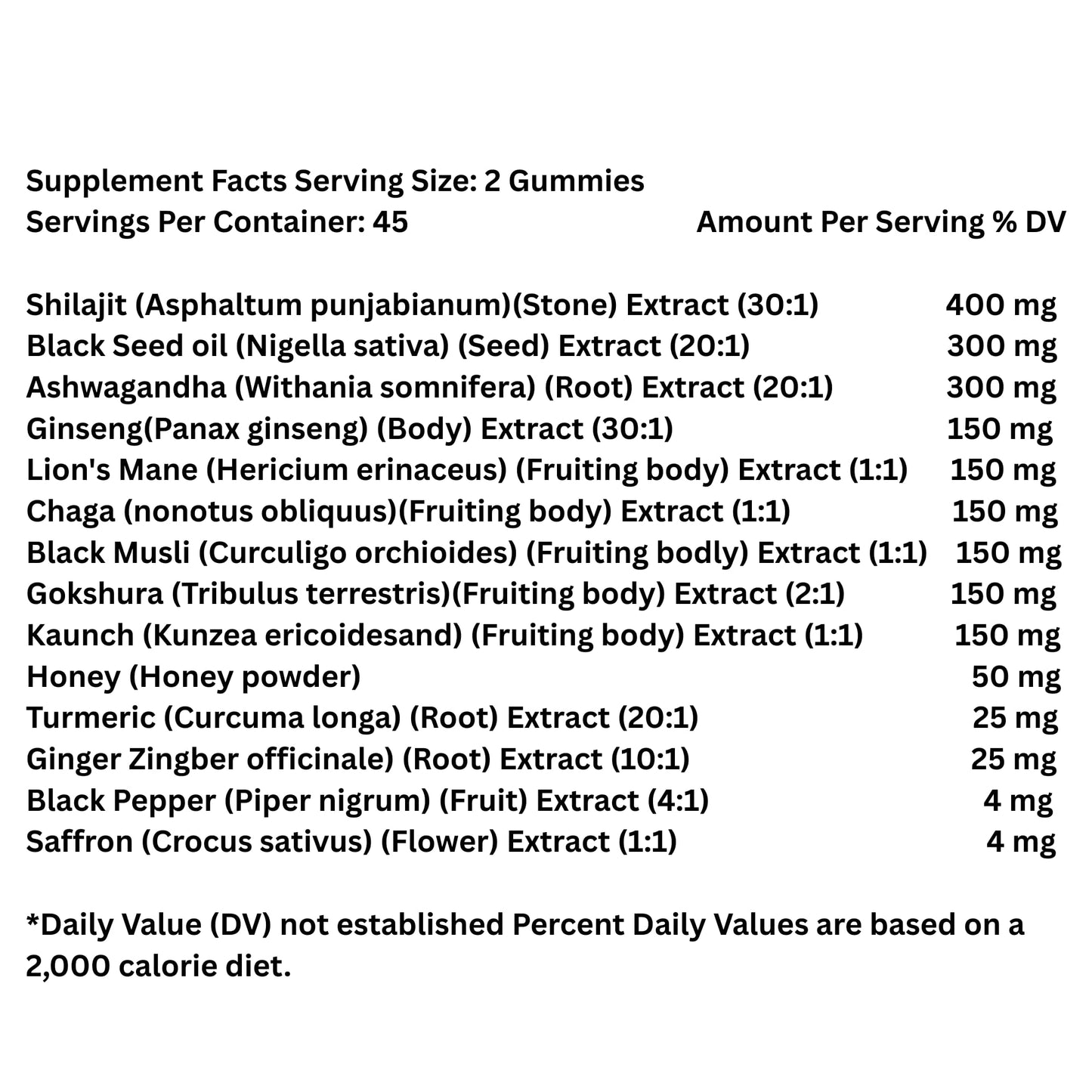 AyBet Organic Himalayan Shilajit Gold Gummies, 90 Gummies