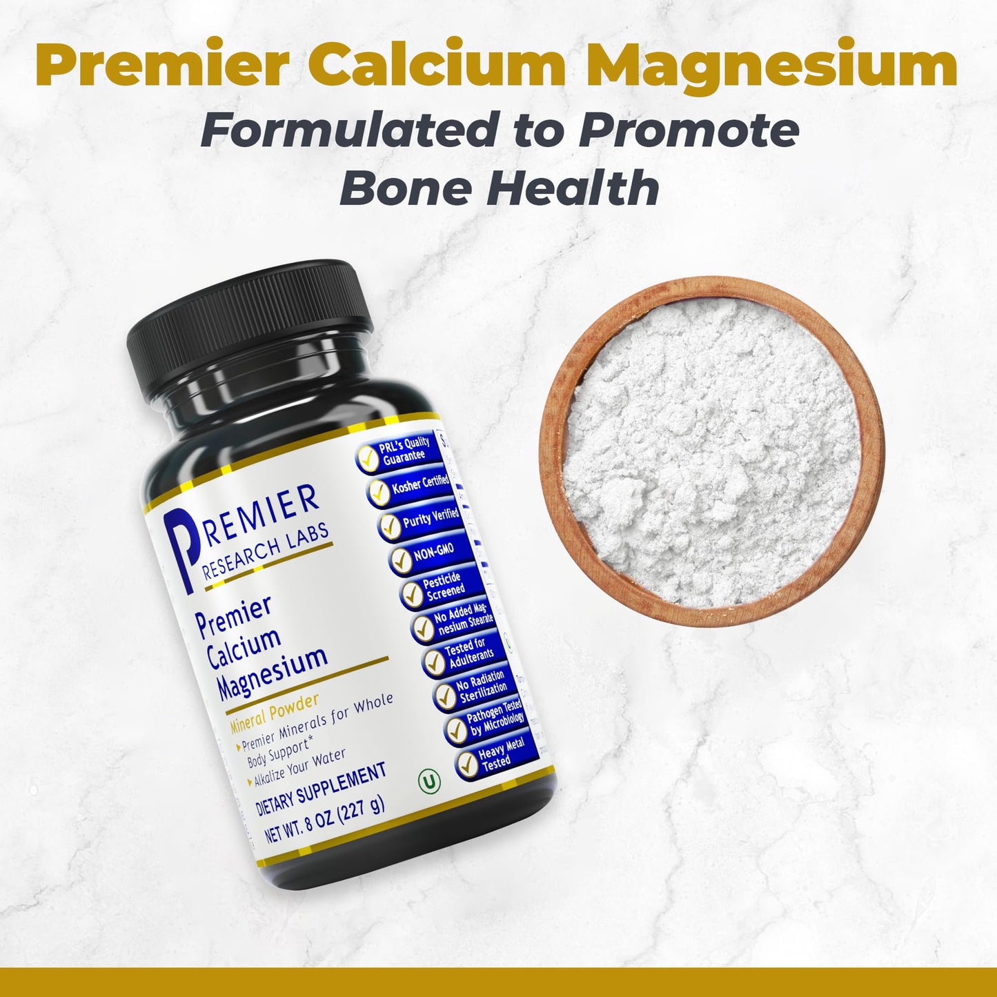 Premier Research Labs Calcium Magnesium Powder, 8 oz