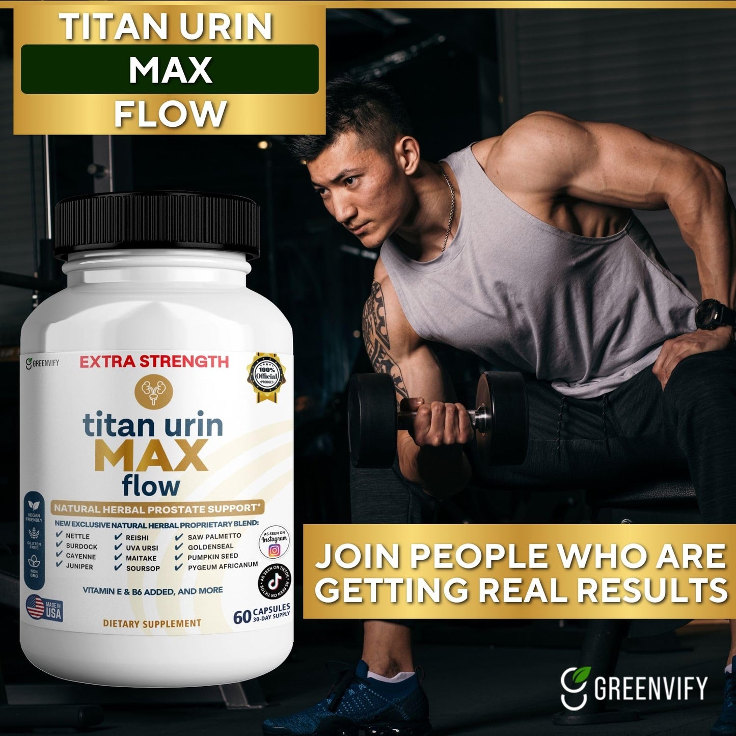 GREENVIFY Flash Fast Max Supplement, 60 Capsules