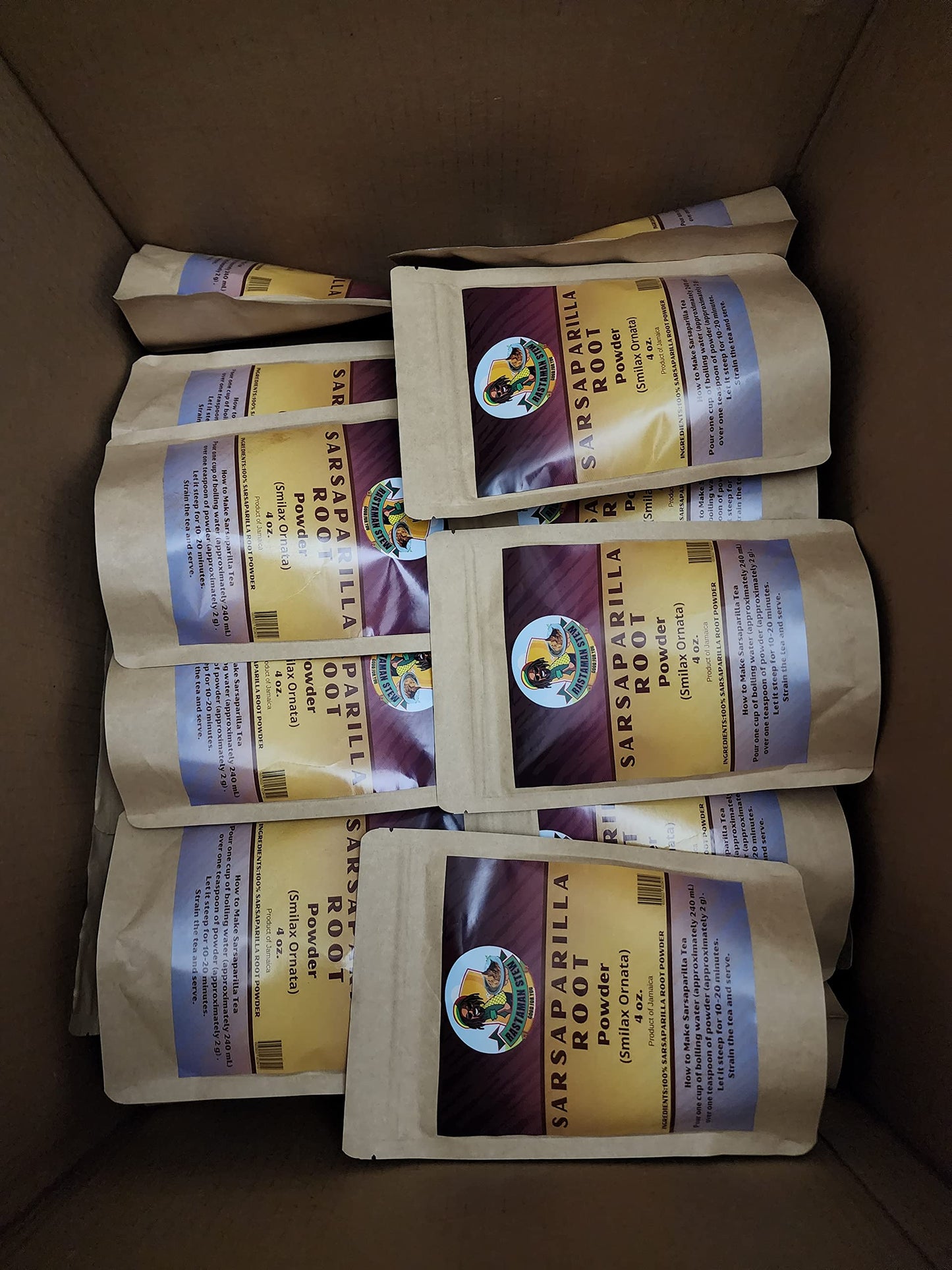 RastaMan Stew Organic Jamaican Sarsaparilla Root Powder 4 oz