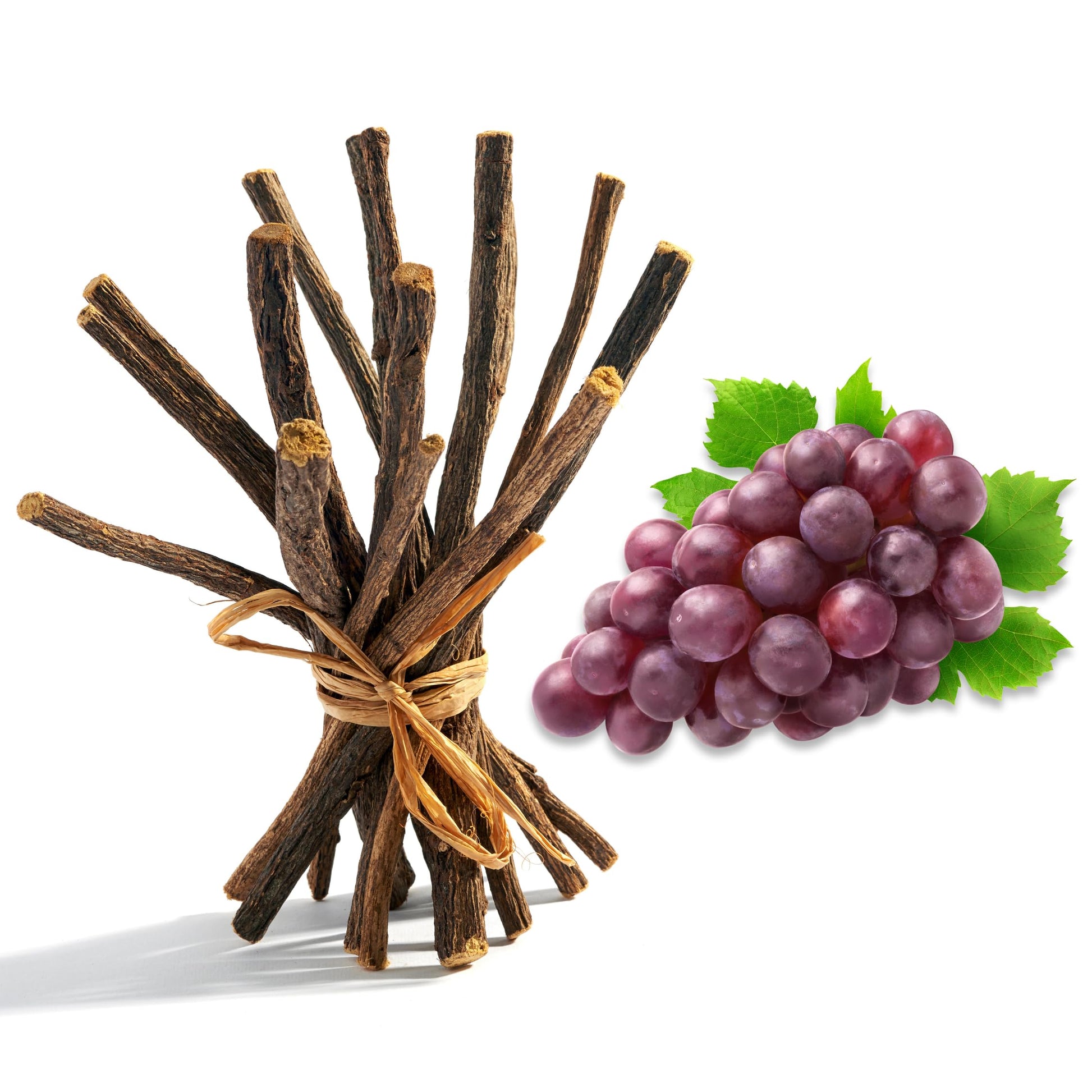 Aroma Depot Grape Licorice Root Chew Sticks, 4 Sticks