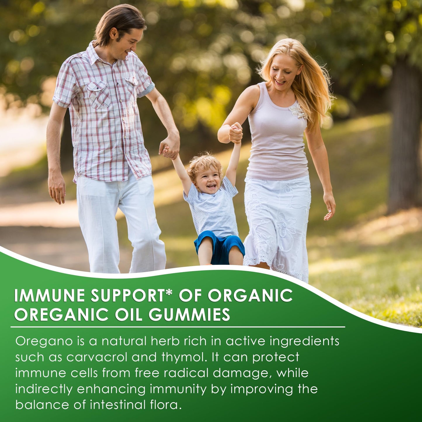 Q'ankyaq Oregano Oil with Black Seed Oil Organic Gummies 90 Count