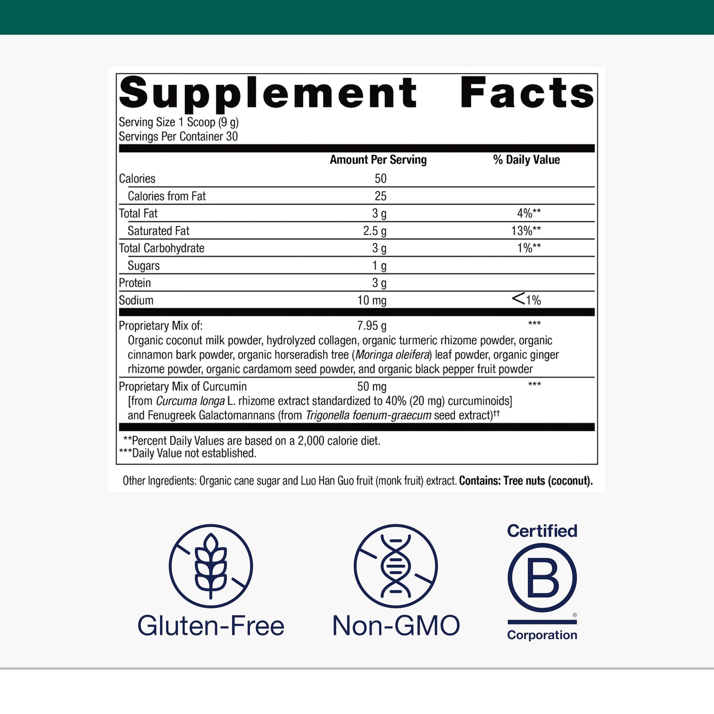 Metagenics Golden Fusion CurQfen Curcumin with Grass-Fed Collagen Peptides Powder, 9.52 oz