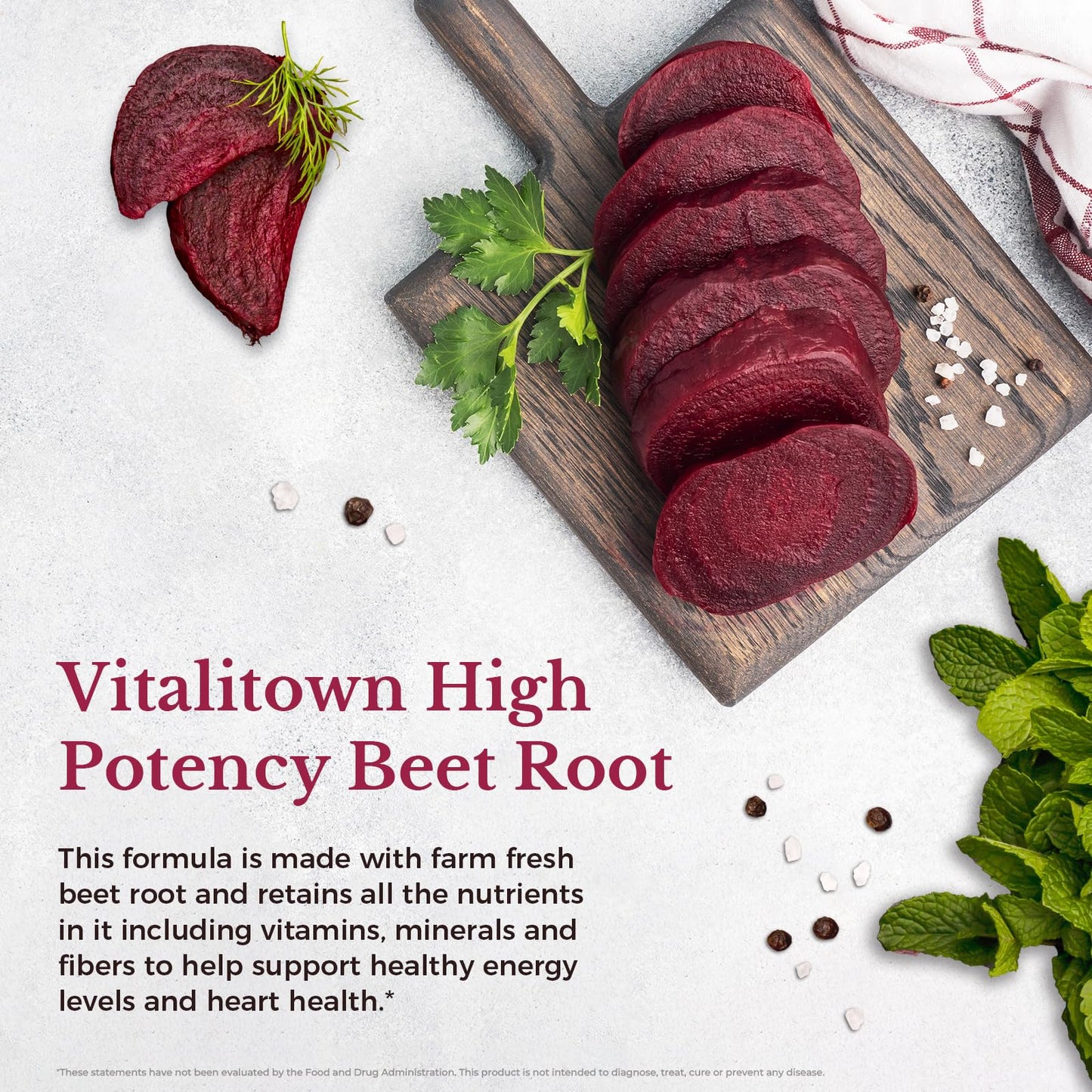 Vitalitown Beet Root 1300 mg Capsules, 60 Count