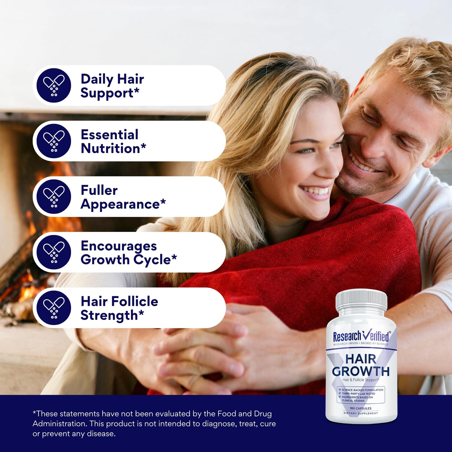 Research Verified Hair Growth Support Capsules 360
