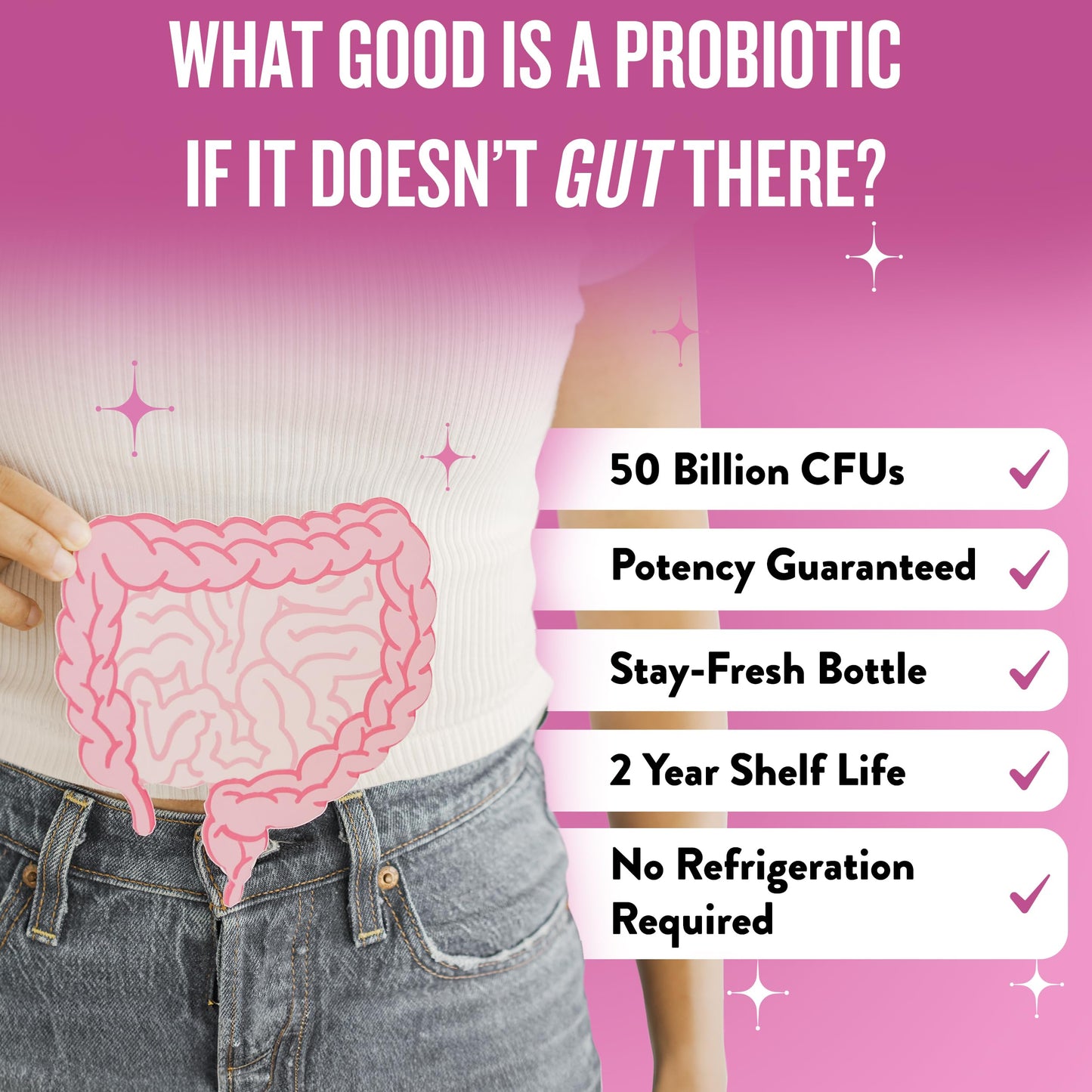 Legendairy Milk Hot Girl Ish™ Daily Probiotics for Women with 50 Billion CFU - Women's Probiotic Supplement with 20 Probiotic Strains, Prebiotics & Postbiotic for Digestive, Gut & Immune Health Capsule 30