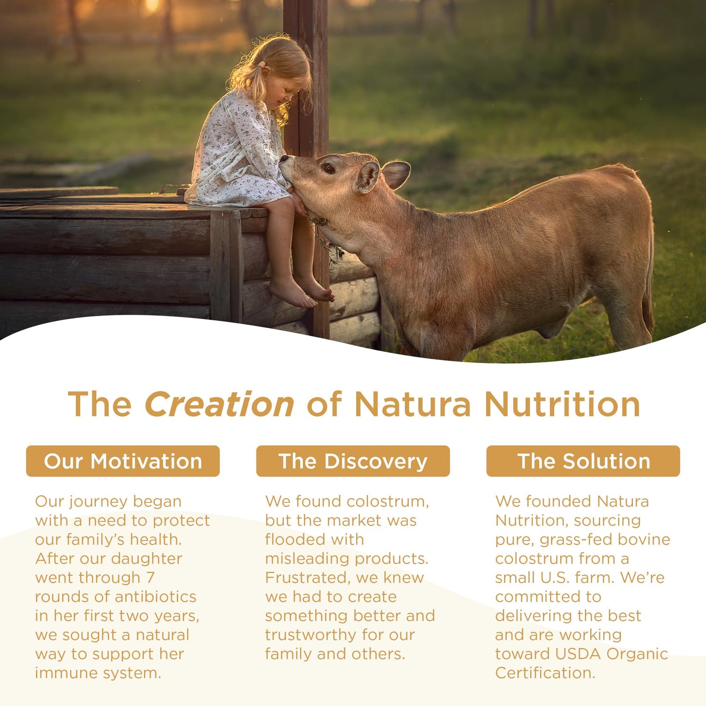 Natura Nutrition Grass-Fed Bovine Colostrum Powder, 4.23 oz, 60 Servings