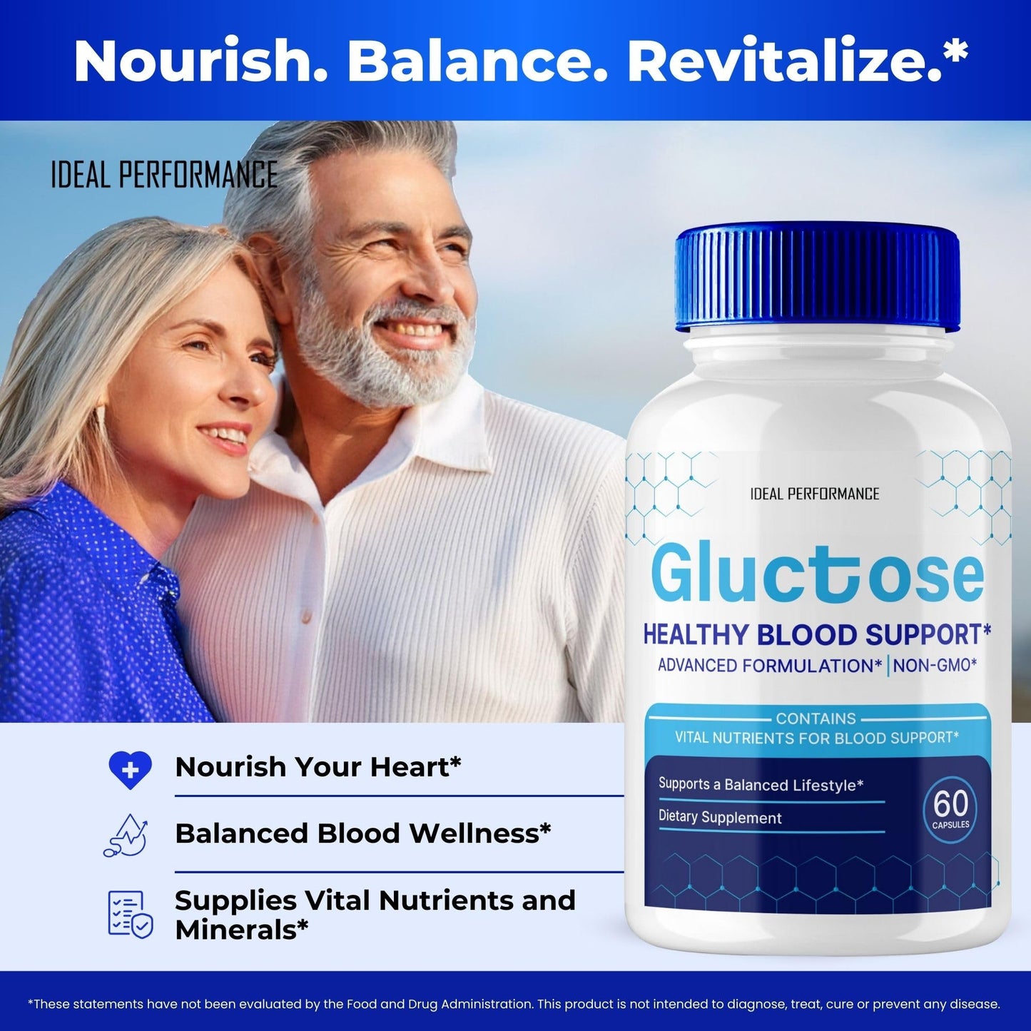 IDEAL PERFORMANCE Gluctose Blood Support Capsule 120 Count