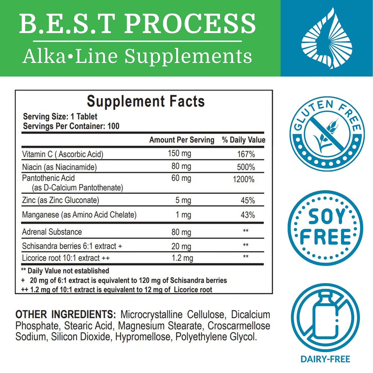 Morter HealthSystem Adrenergy Tablet 12 Count