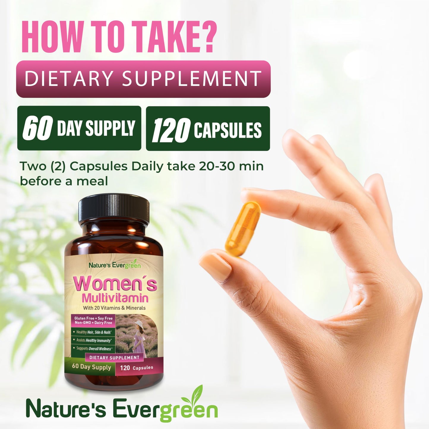 Nature's Evergreen Completely Women's Multivitamins & Multiminerals Capsules, 120 Count