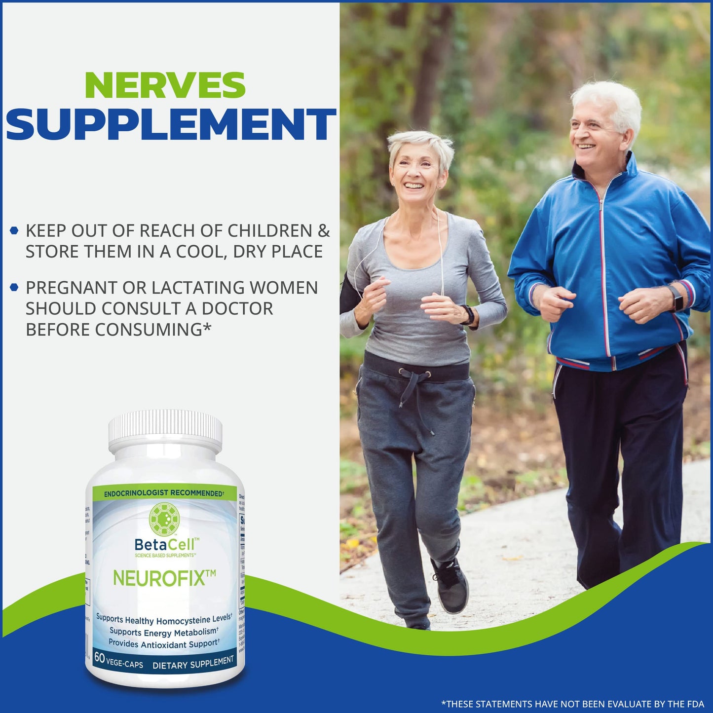 BETACELL Neurofix Nerve Support Formula Capsules, 60 Count