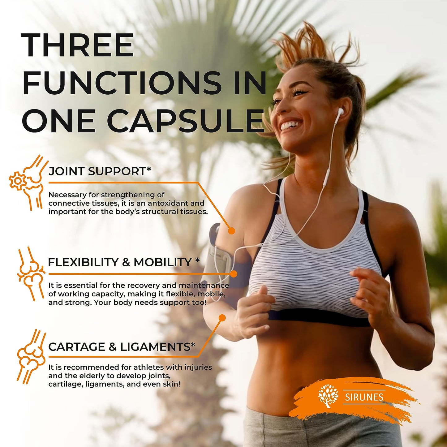 SIRUNES Marine Collagen Peptides Capsules, 120 Count