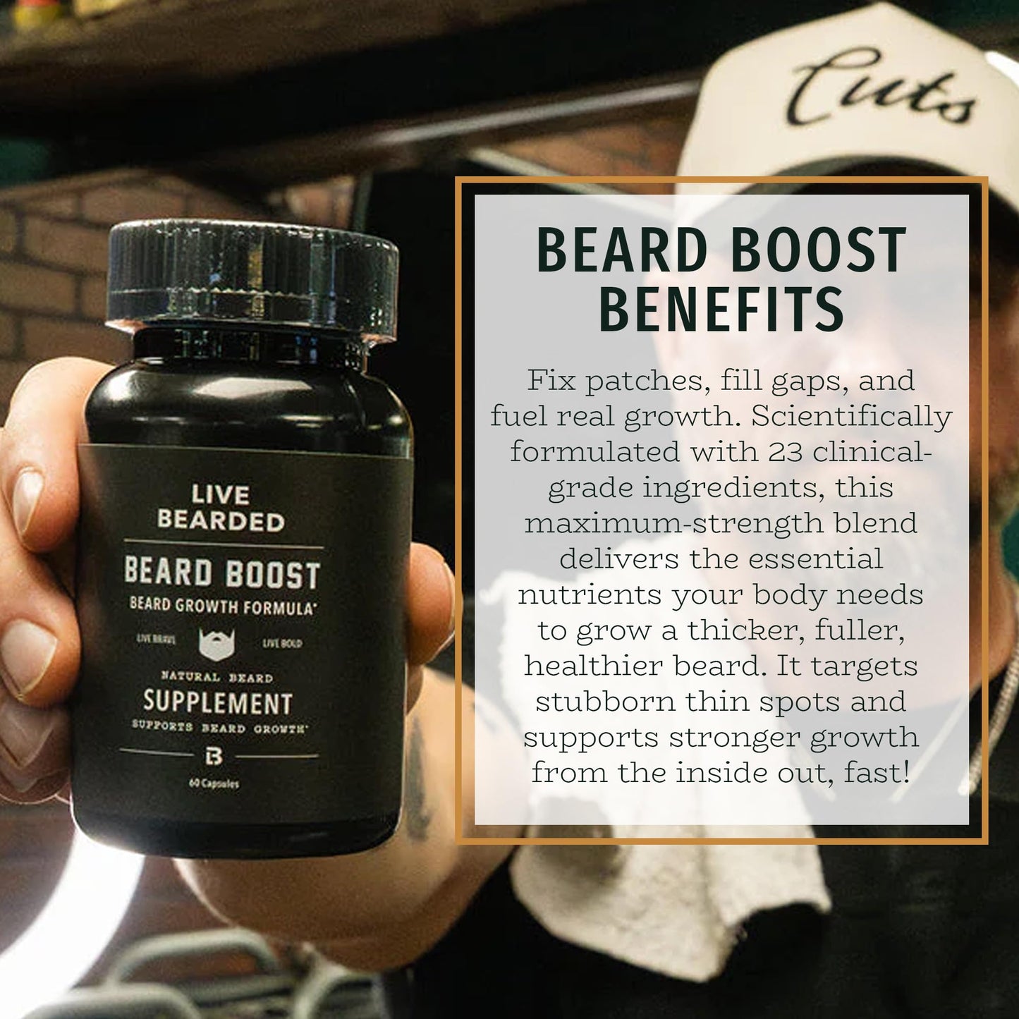 Live Bearded Beard Boost Capsule 60 Count